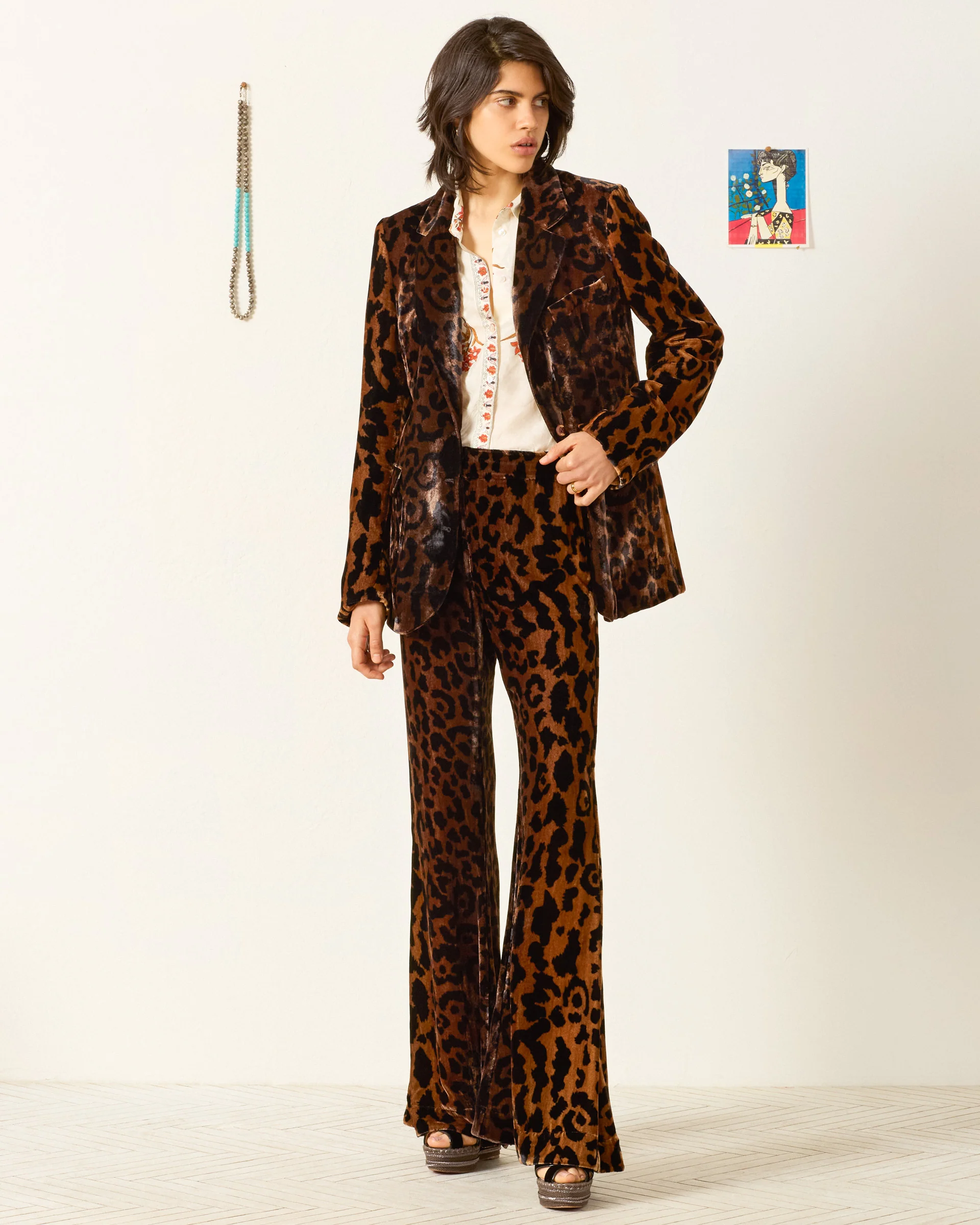 Afternoon Leopard Blazer - Image 3