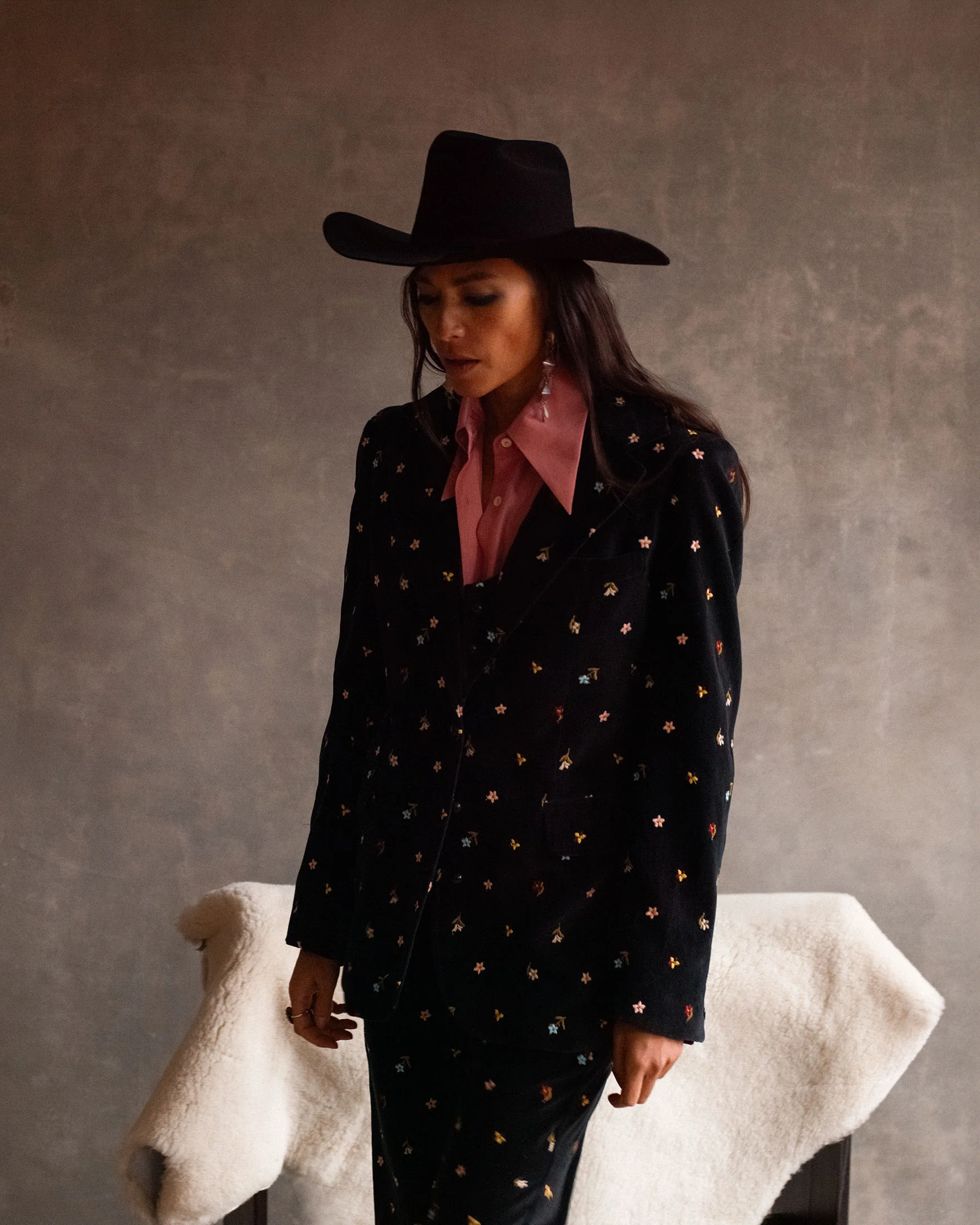 Afternoon Onyx Bouquet Blazer - Image 2