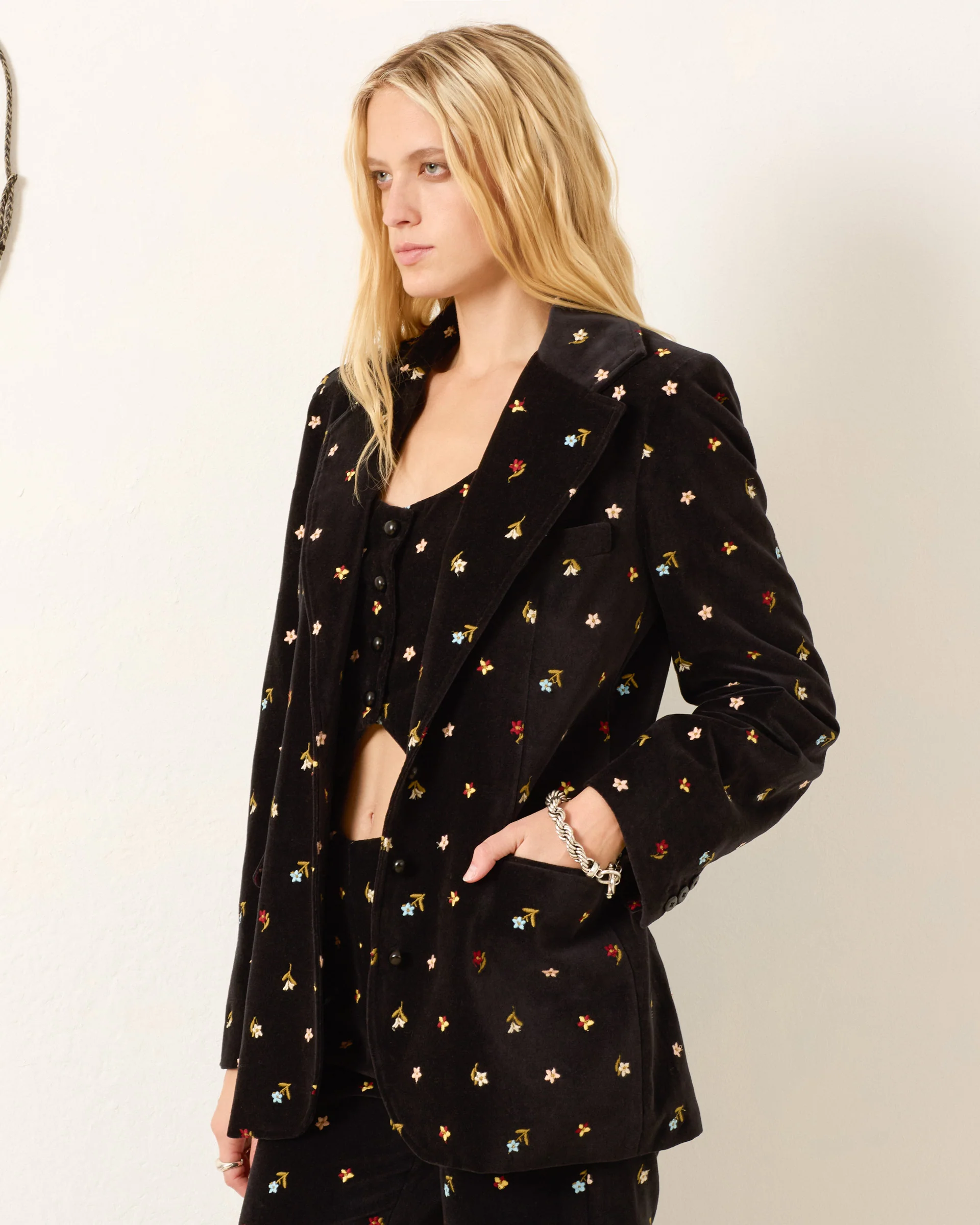 Afternoon Onyx Bouquet Blazer - Image 3