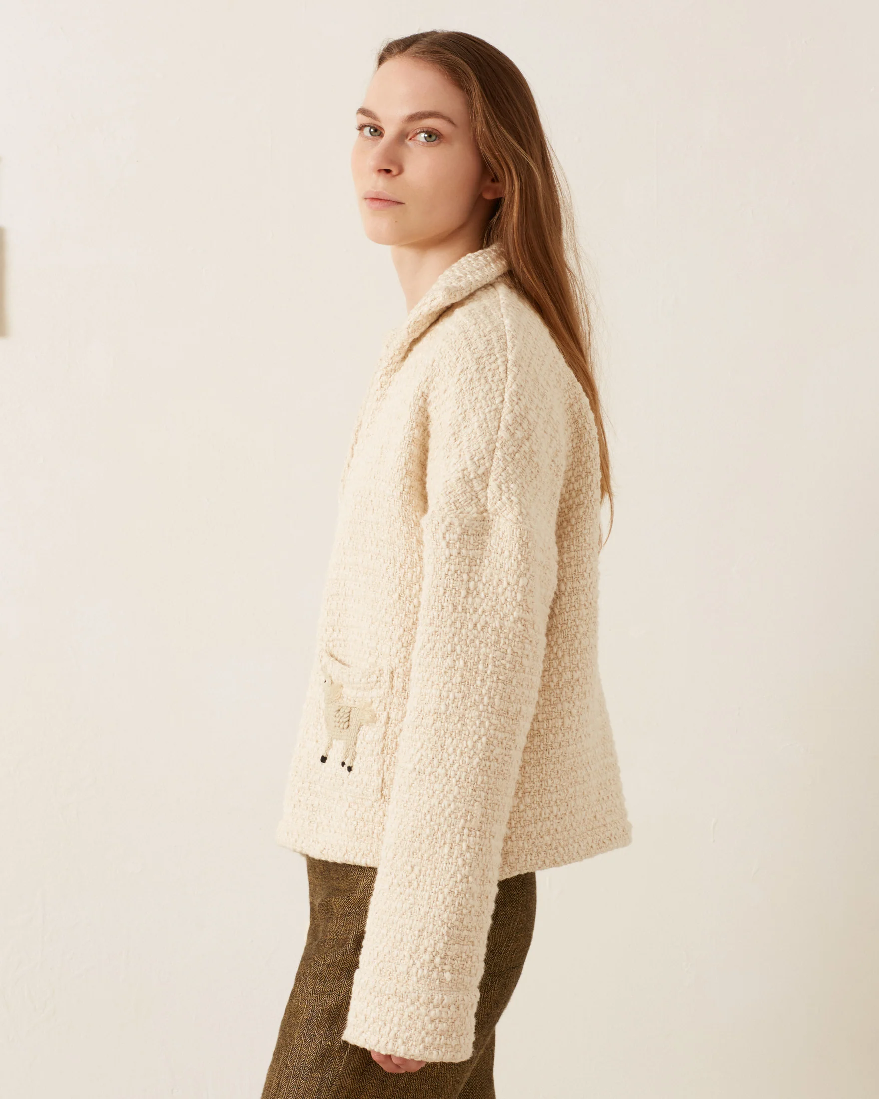 Allegra Pearl Boucle Top - Image 4