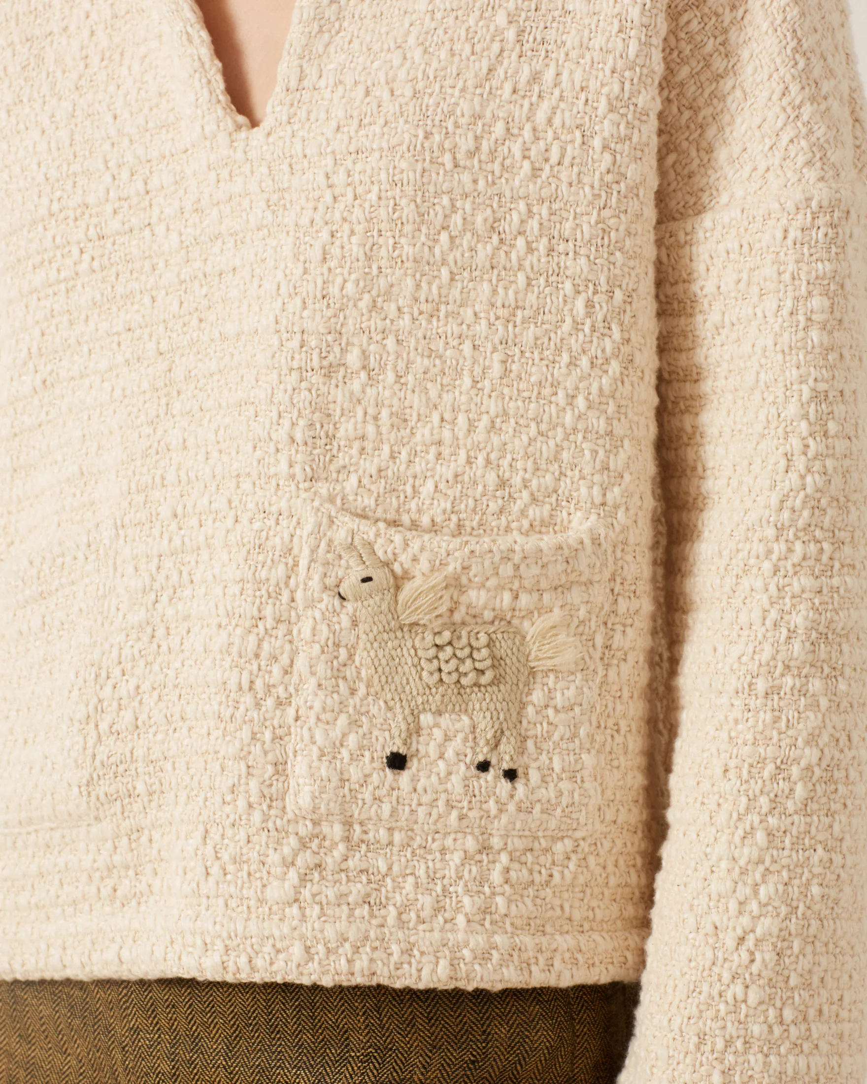 Allegra Pearl Boucle Top - Image 5