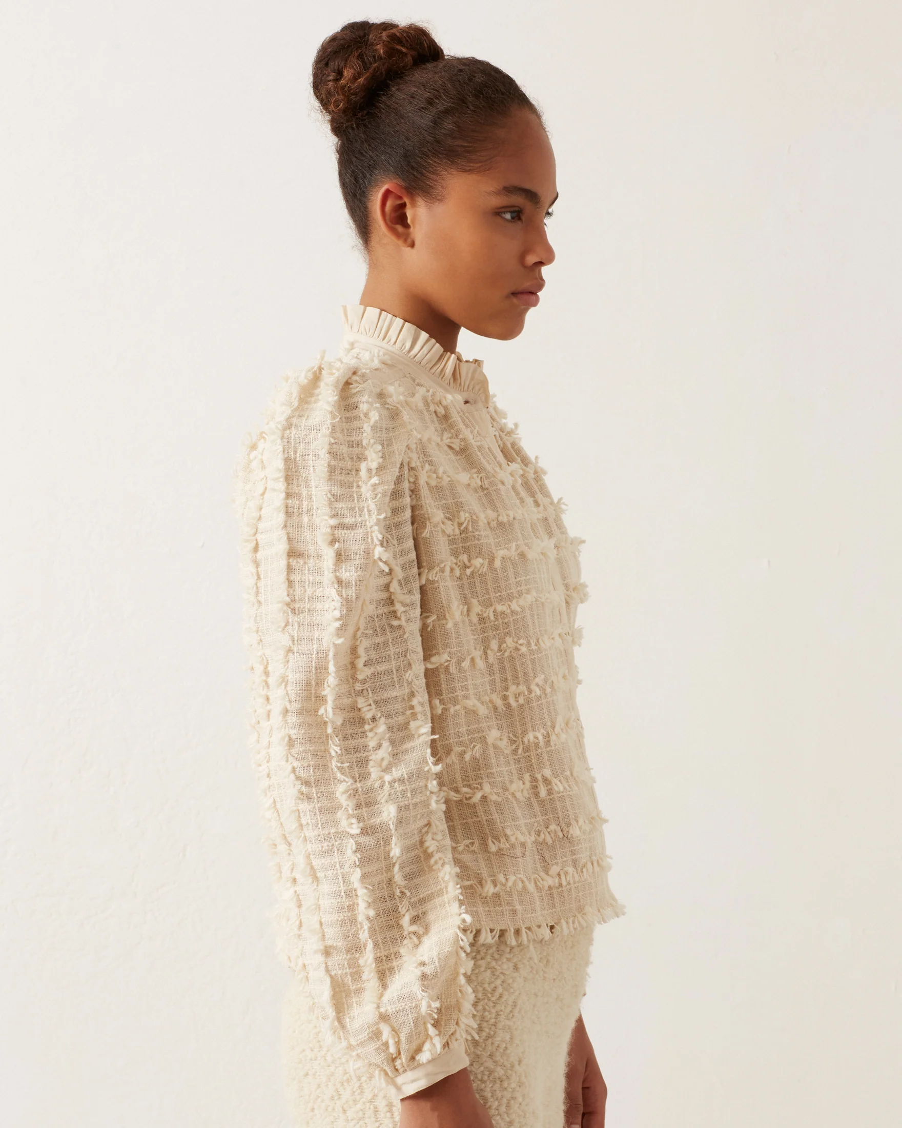 Ana Snow Feather Shirt - Image 3