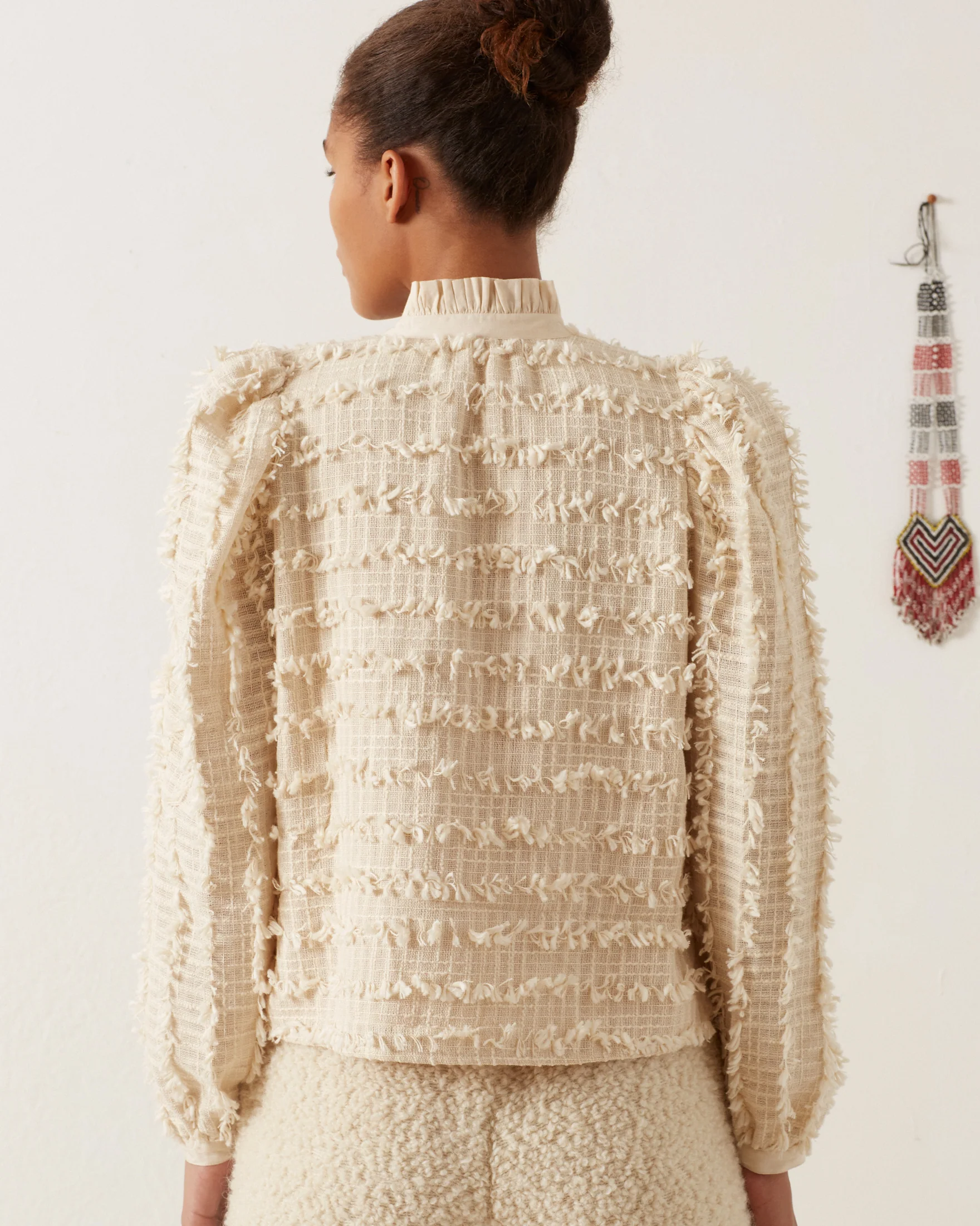 Ana Snow Feather Shirt - Image 4
