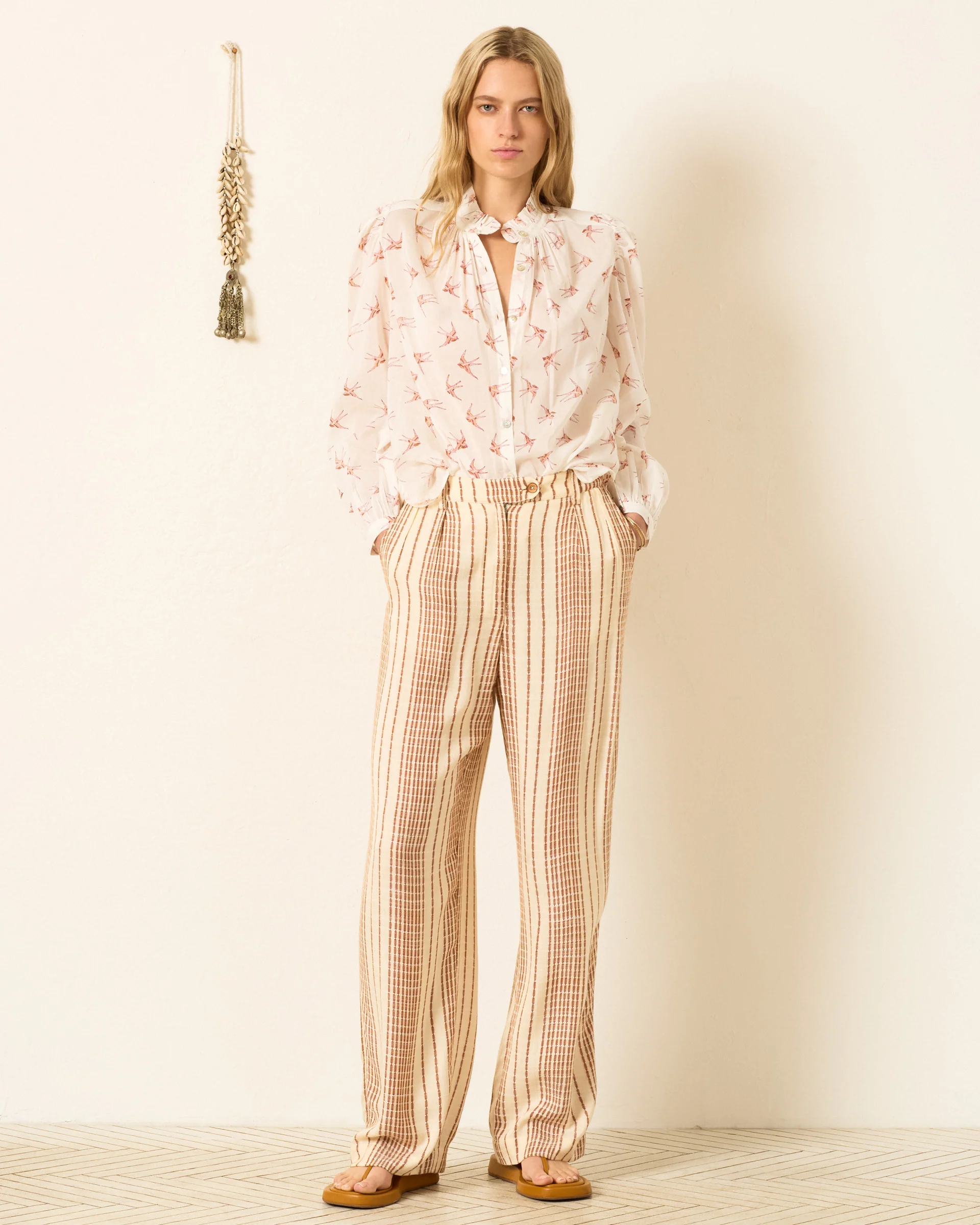Annabel Cedar Swallow Shirt - Image 2