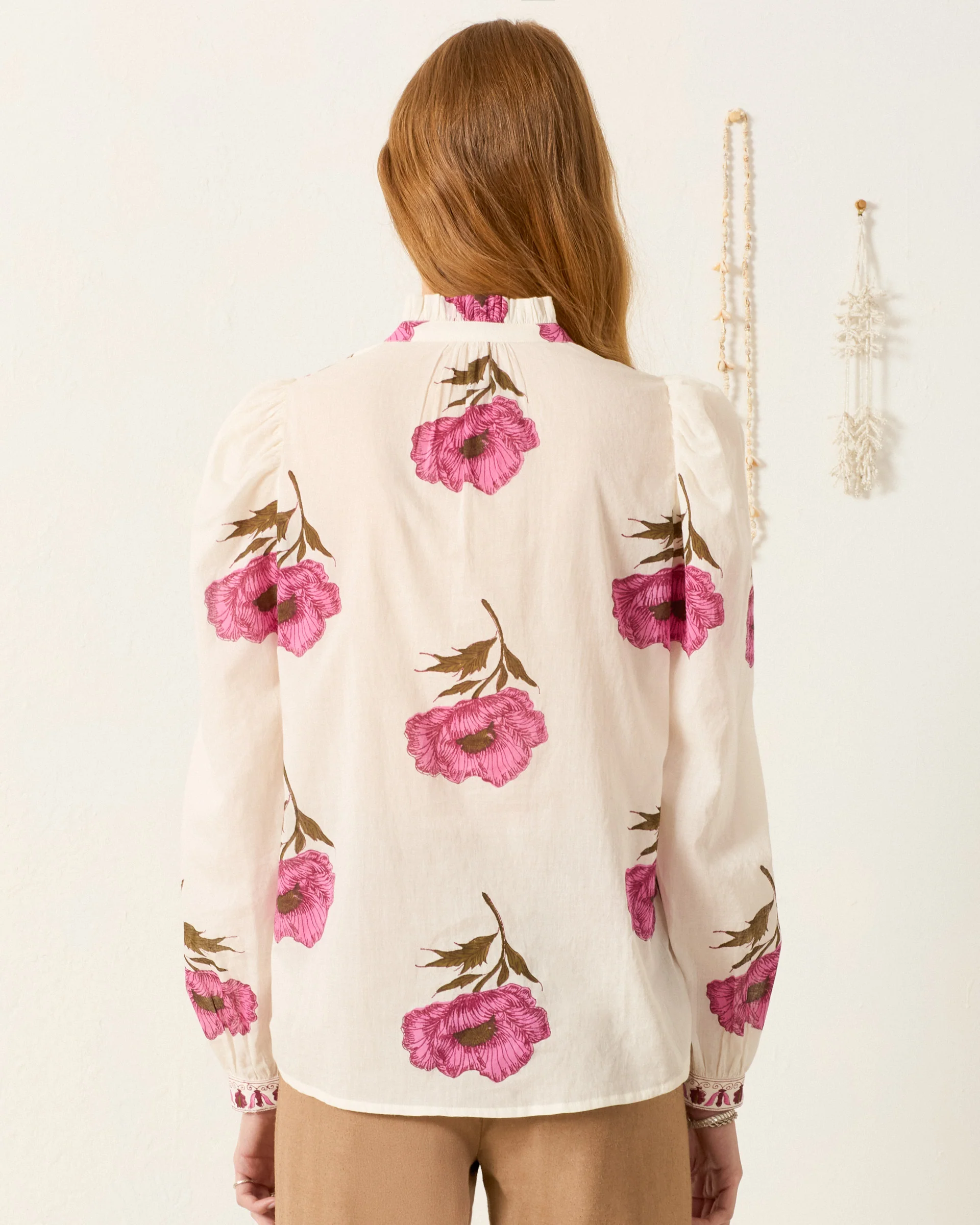Annabel Fuchsia Poppy Shirt - Image 2