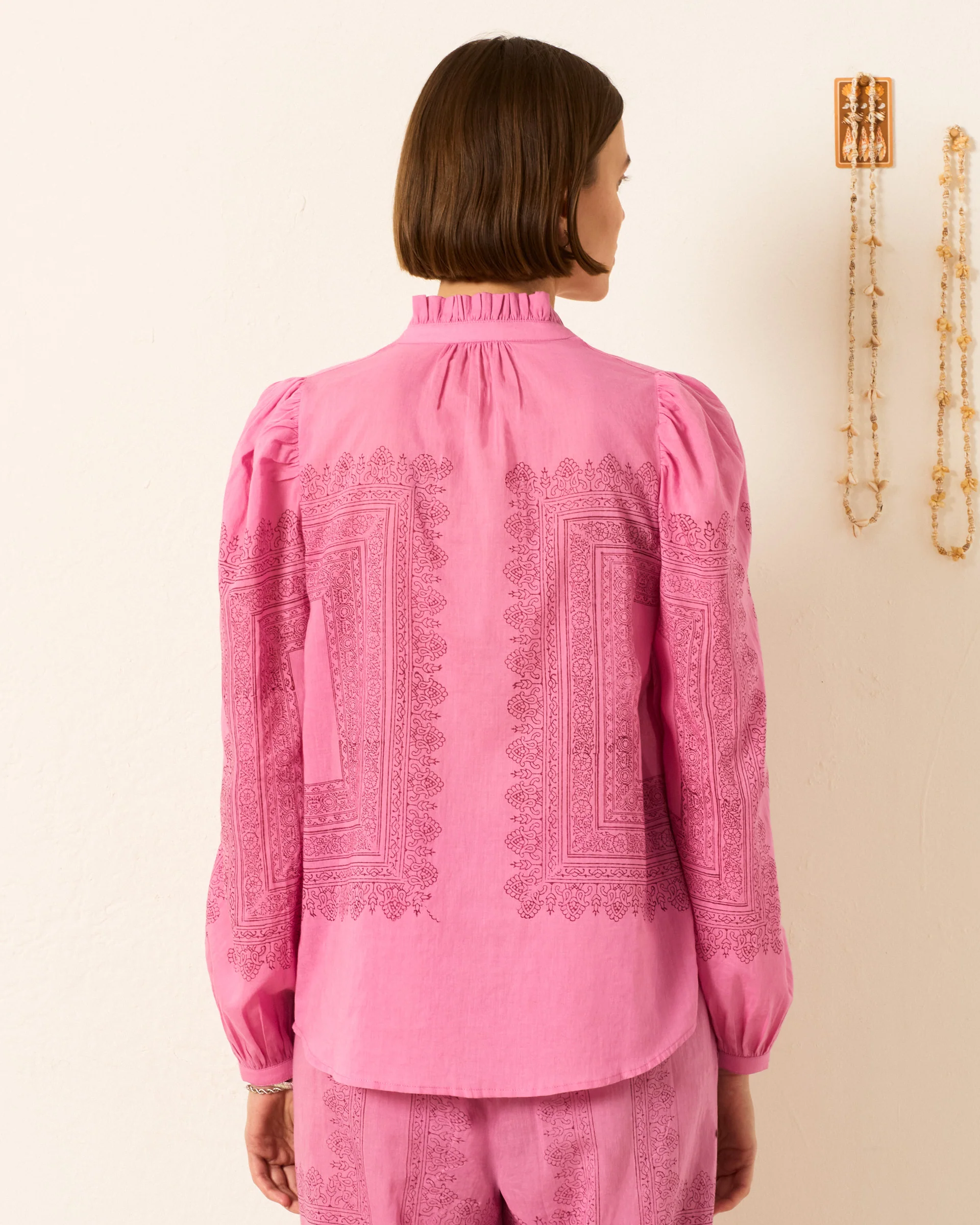 Annabel Fuchsia Tile Shirt - Image 5