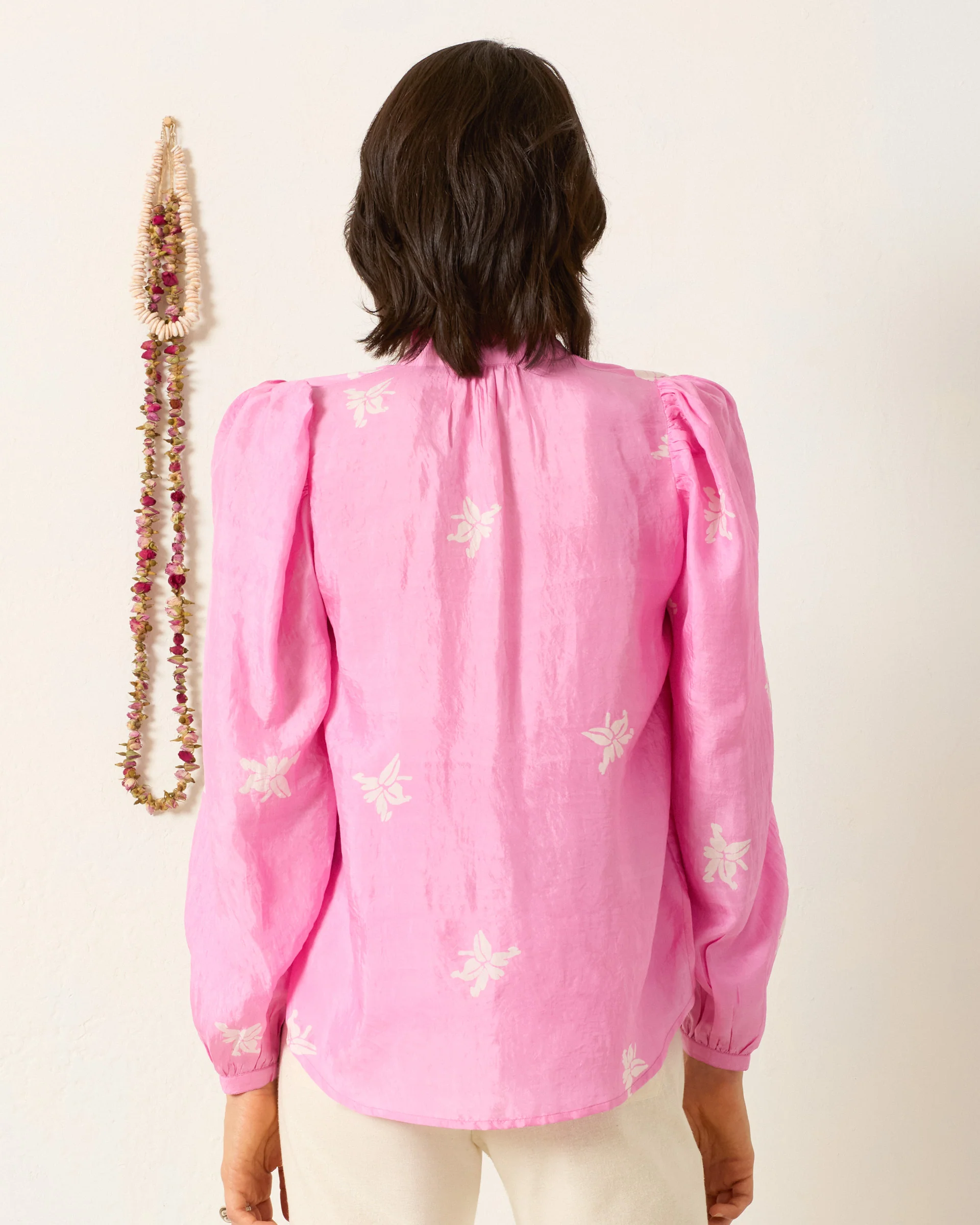 Annabel Pink Jasmine Shirt - Image 2