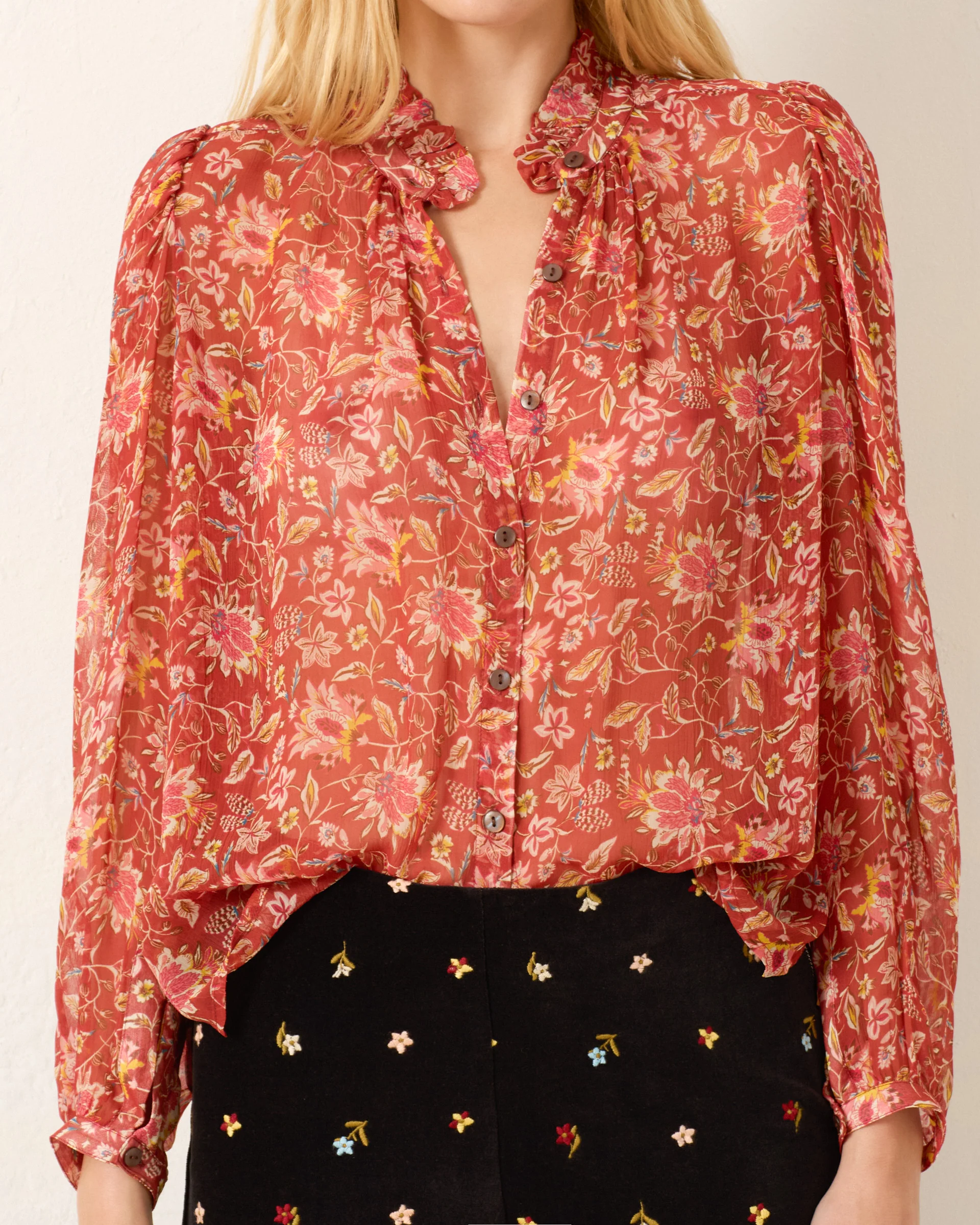 Annabel Sunset Ember Shirt - Image 4