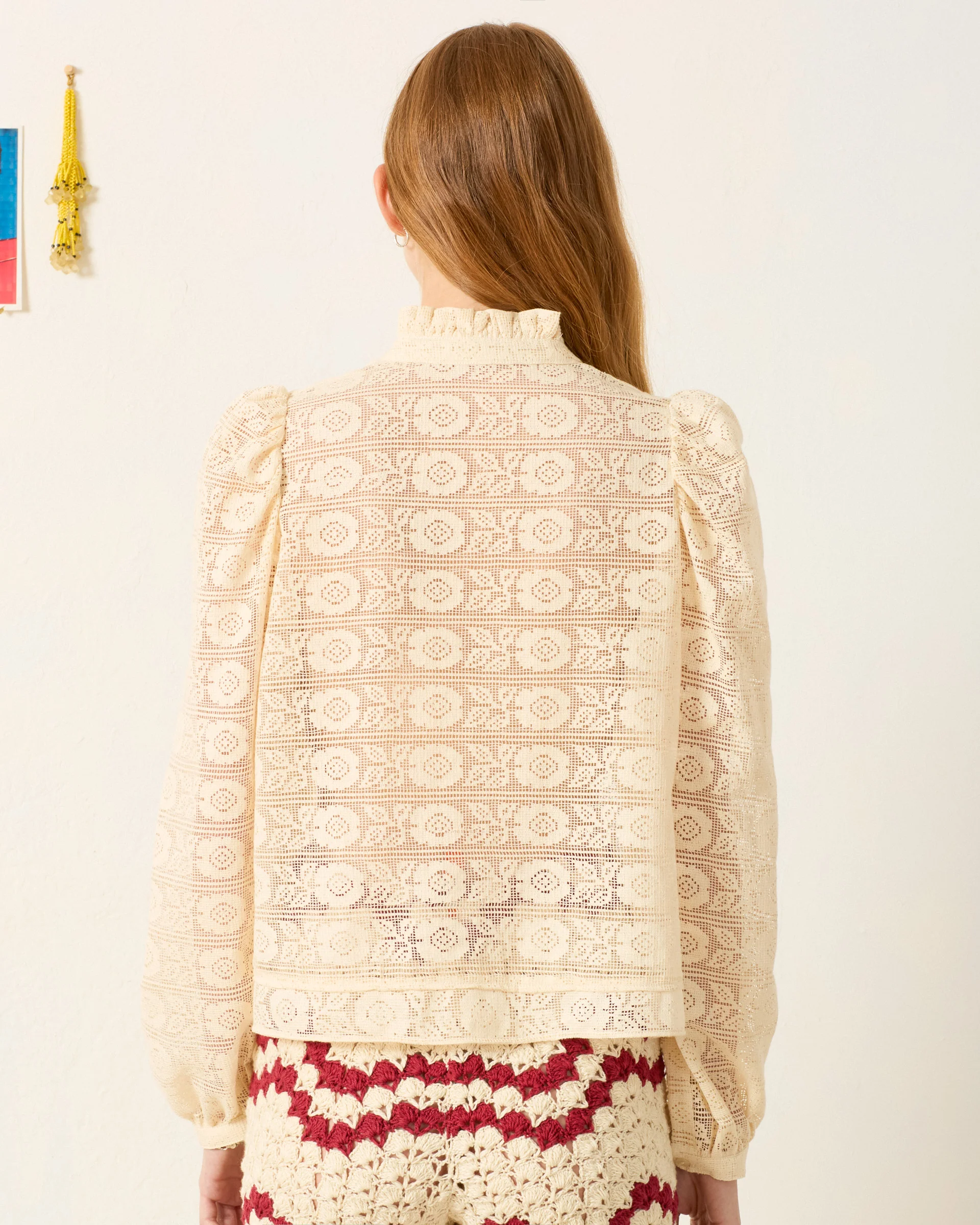 Artemis Alabaster Lace Shirt - Image 2