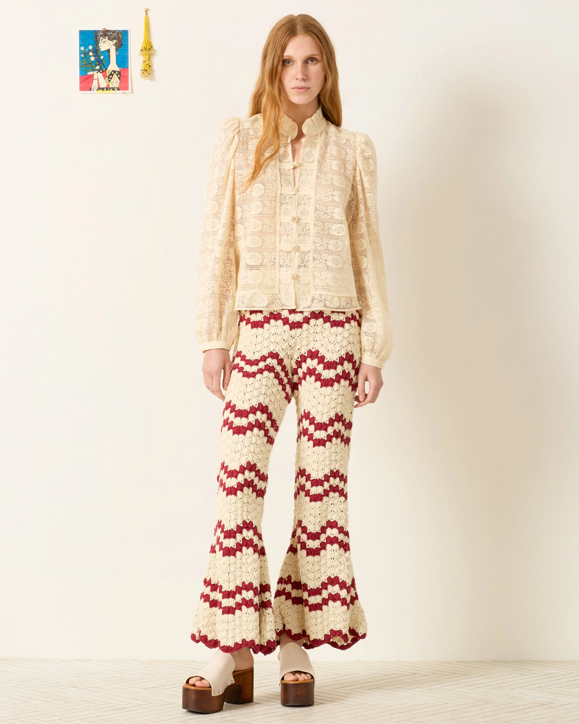 Artemis Alabaster Lace Shirt - Image 3