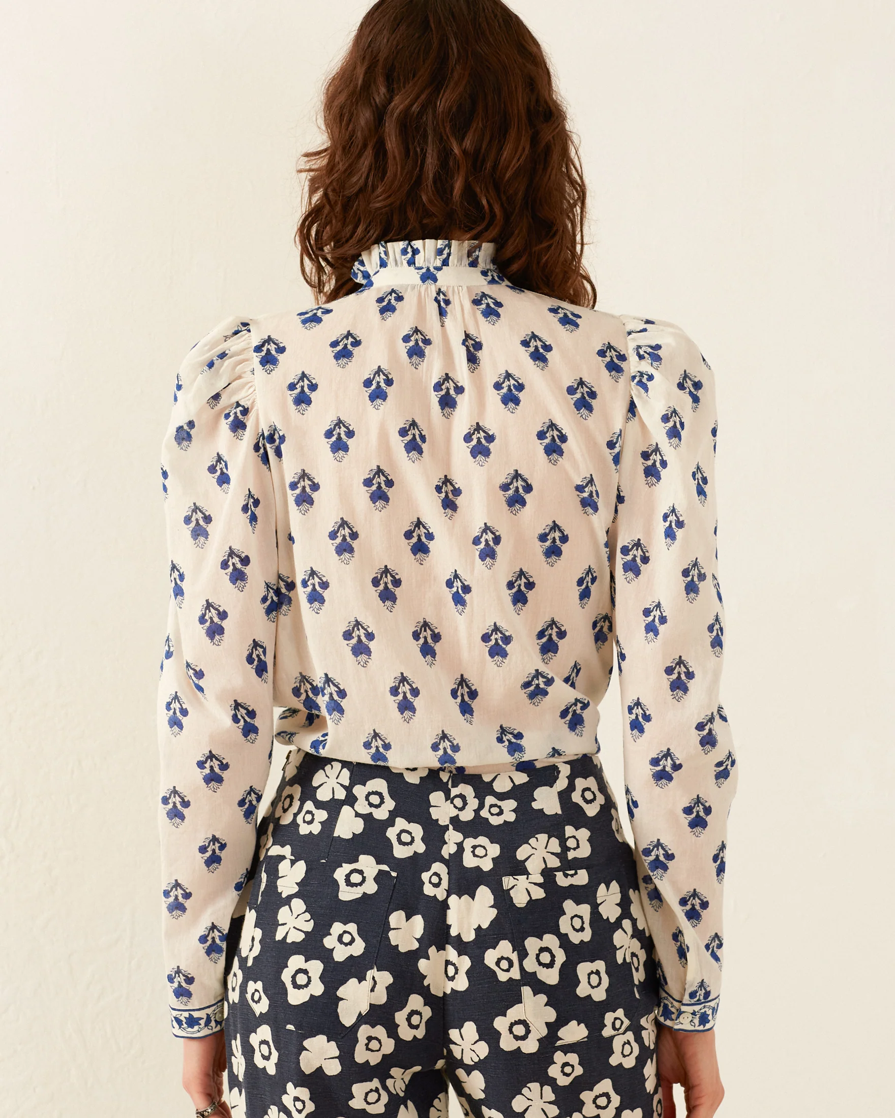 Artemis Indigo Bhutti Shirt - Image 3