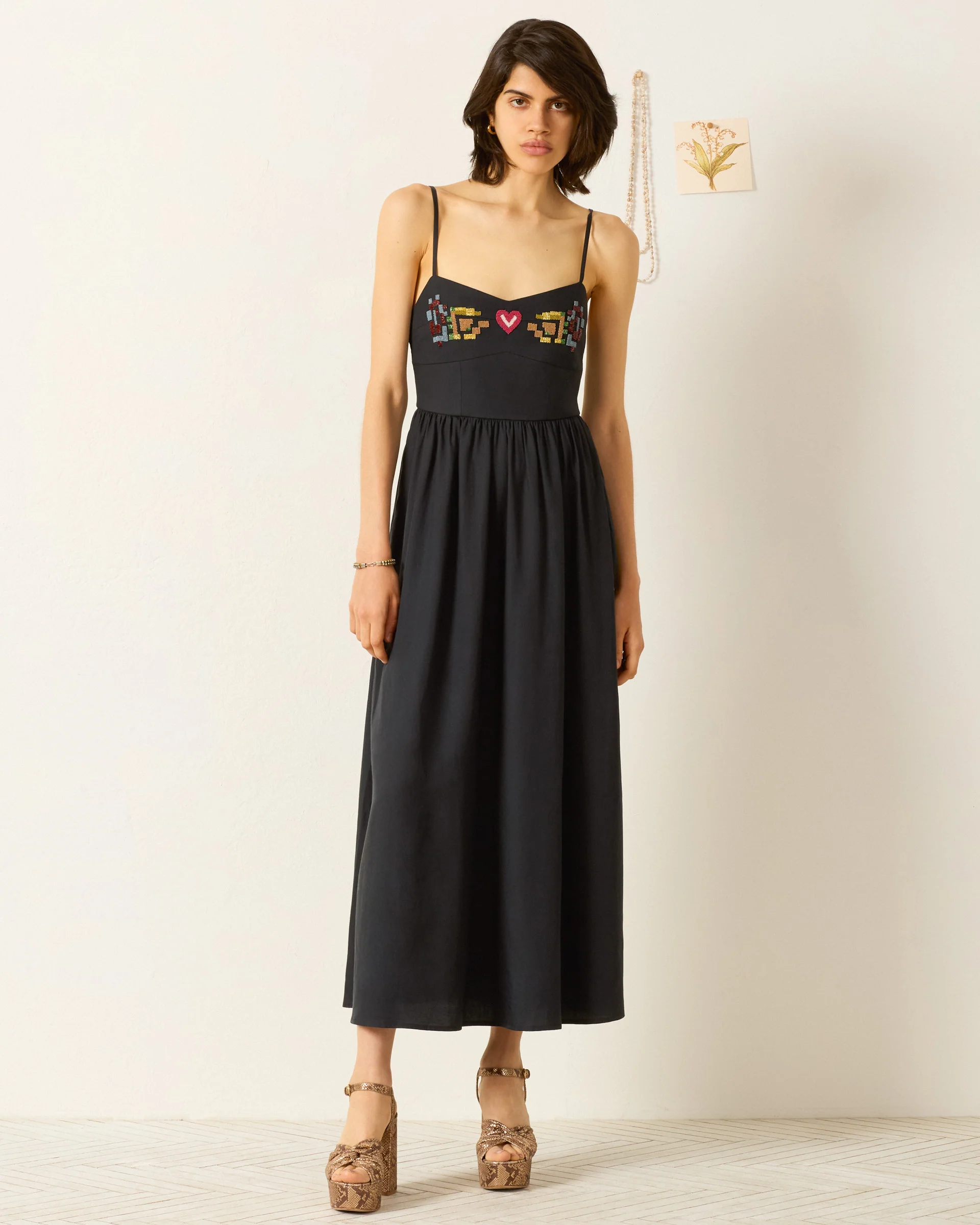 Autumn Abstract Bloom Dress