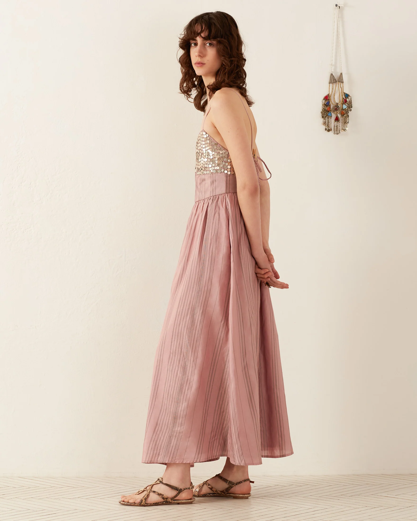 Autumn Petal Coin Dress - Image 3