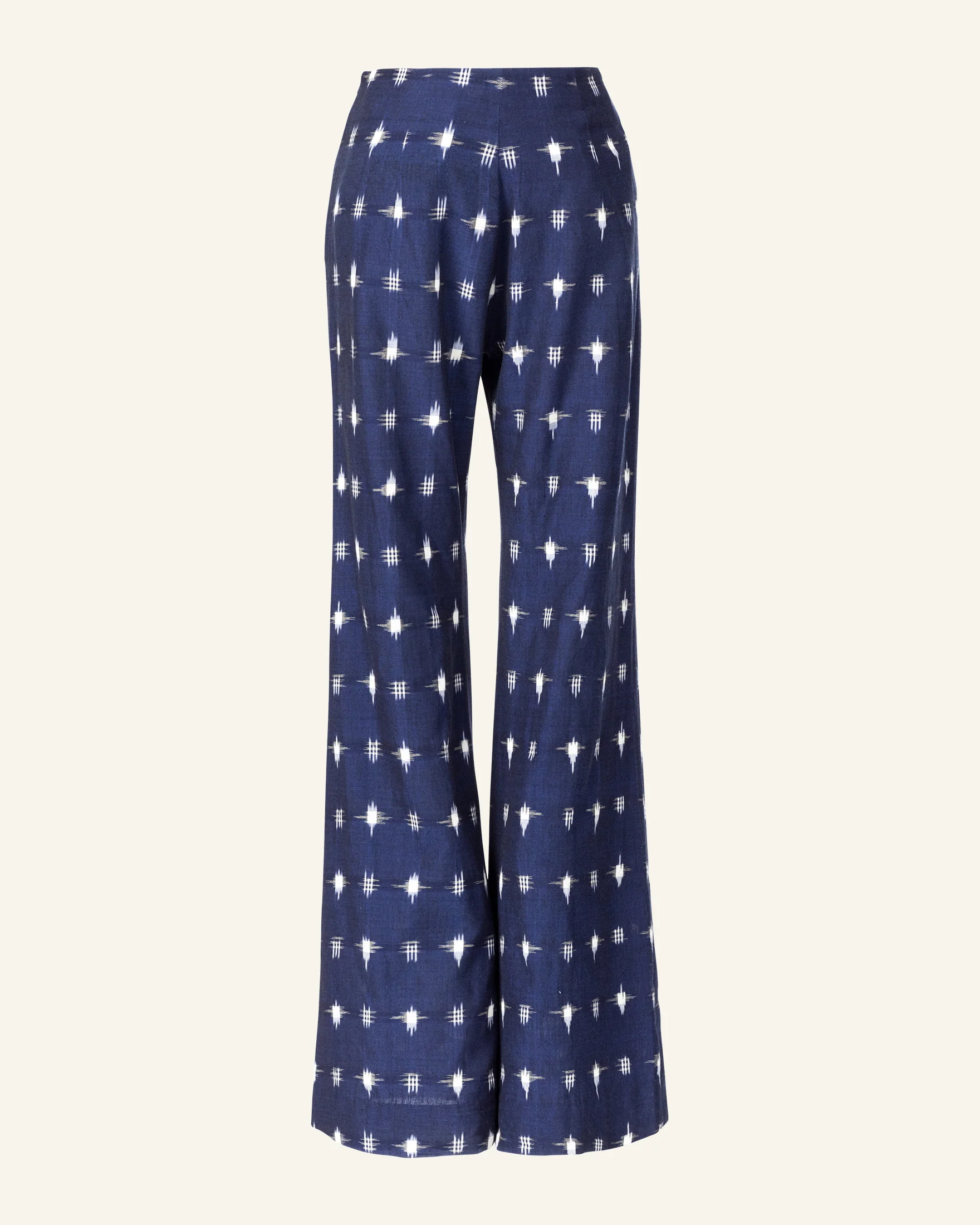 Charles Navy Ikat Spot Pant - Image 3