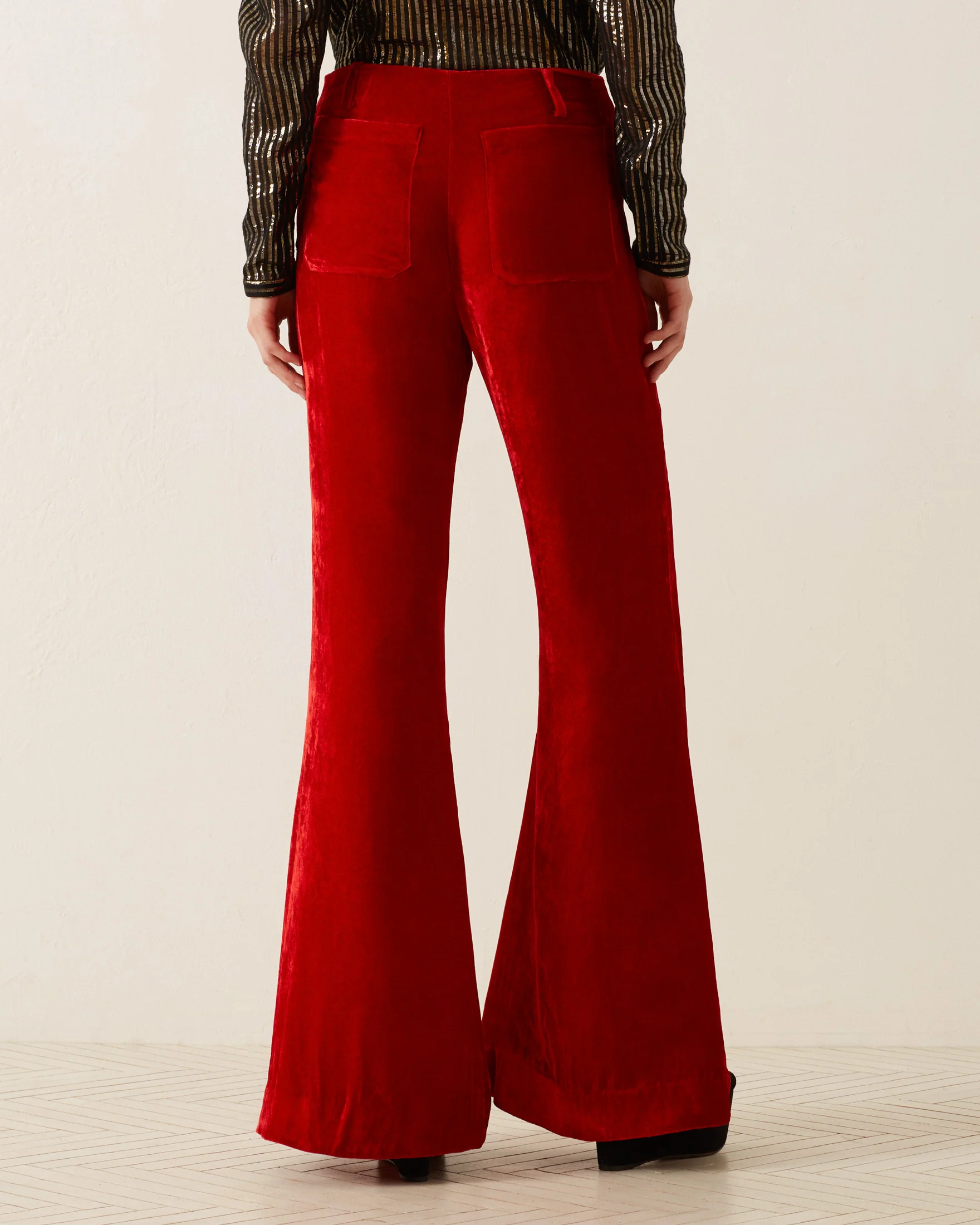 Charlie Cherry Velvet Pant - Image 5