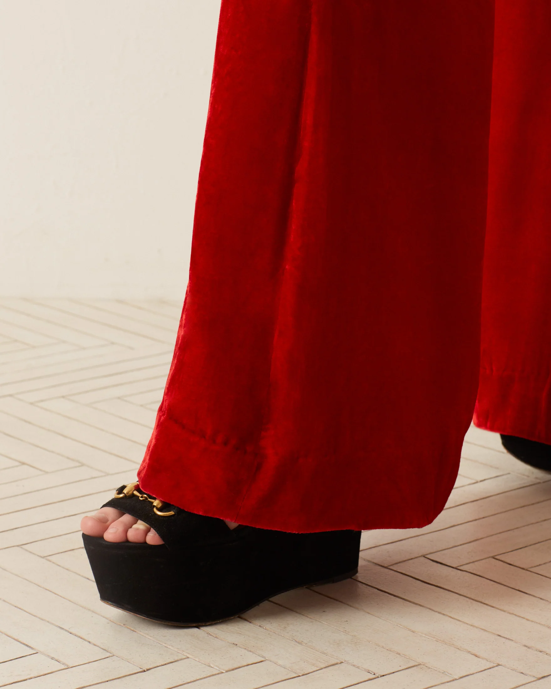 Charlie Cherry Velvet Pant - Image 6
