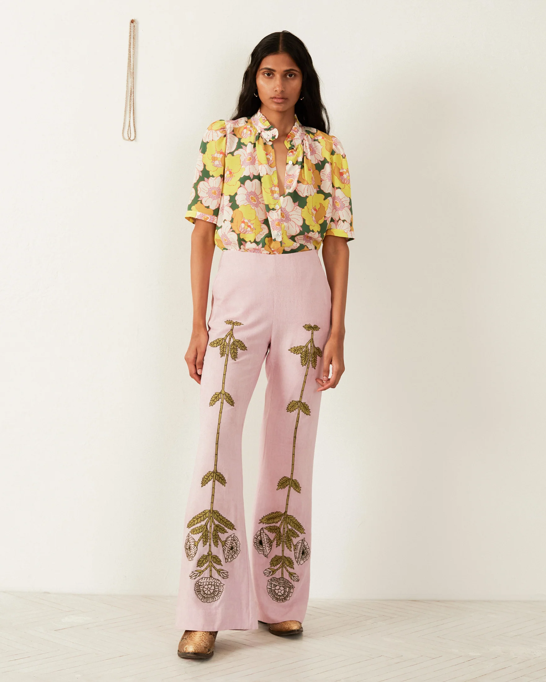 Charlie Crocus Embroidered Pant - Image 7