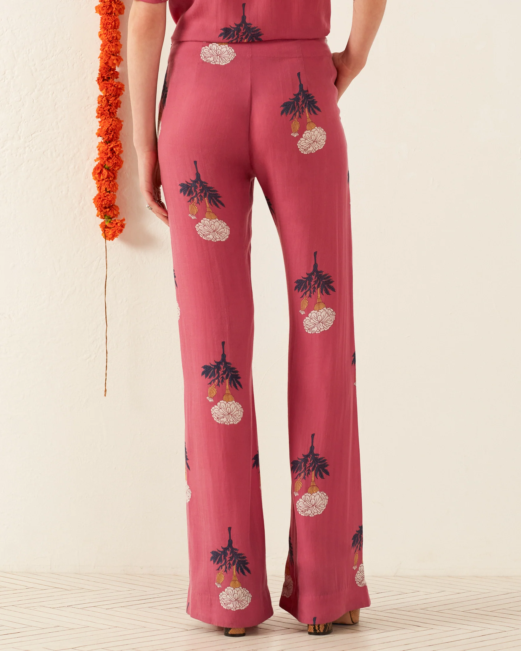Charlie Hibiscus Rose Pant - Image 5