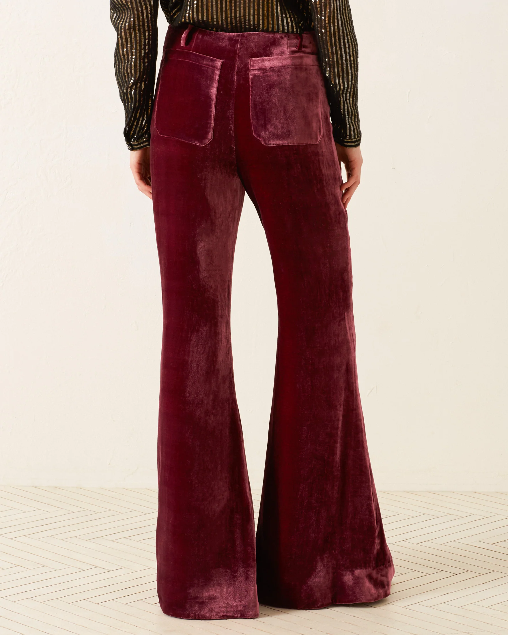 Charlie Plum Velvet Pant - Image 3