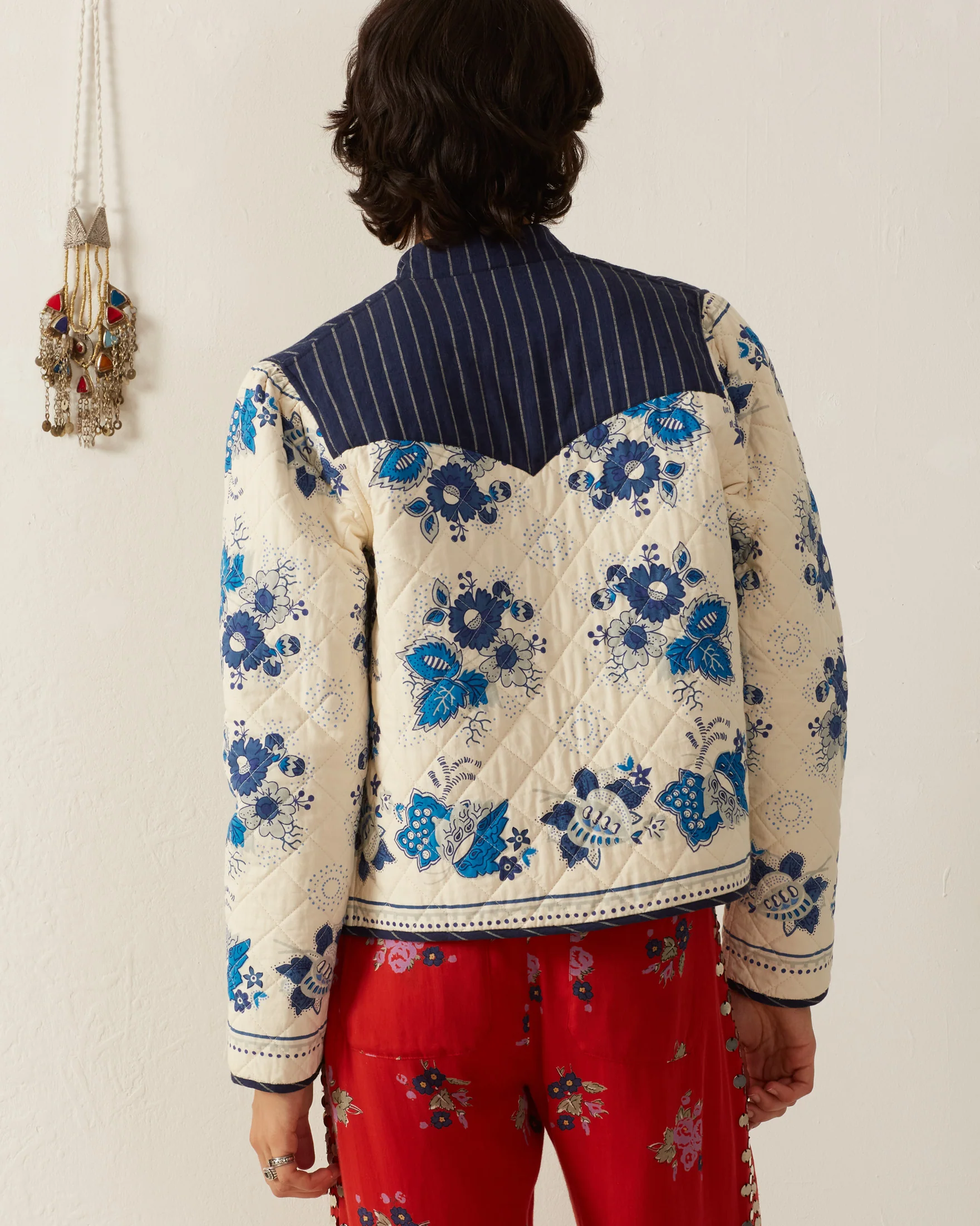Claude Blue China Panel Jacket - Image 4