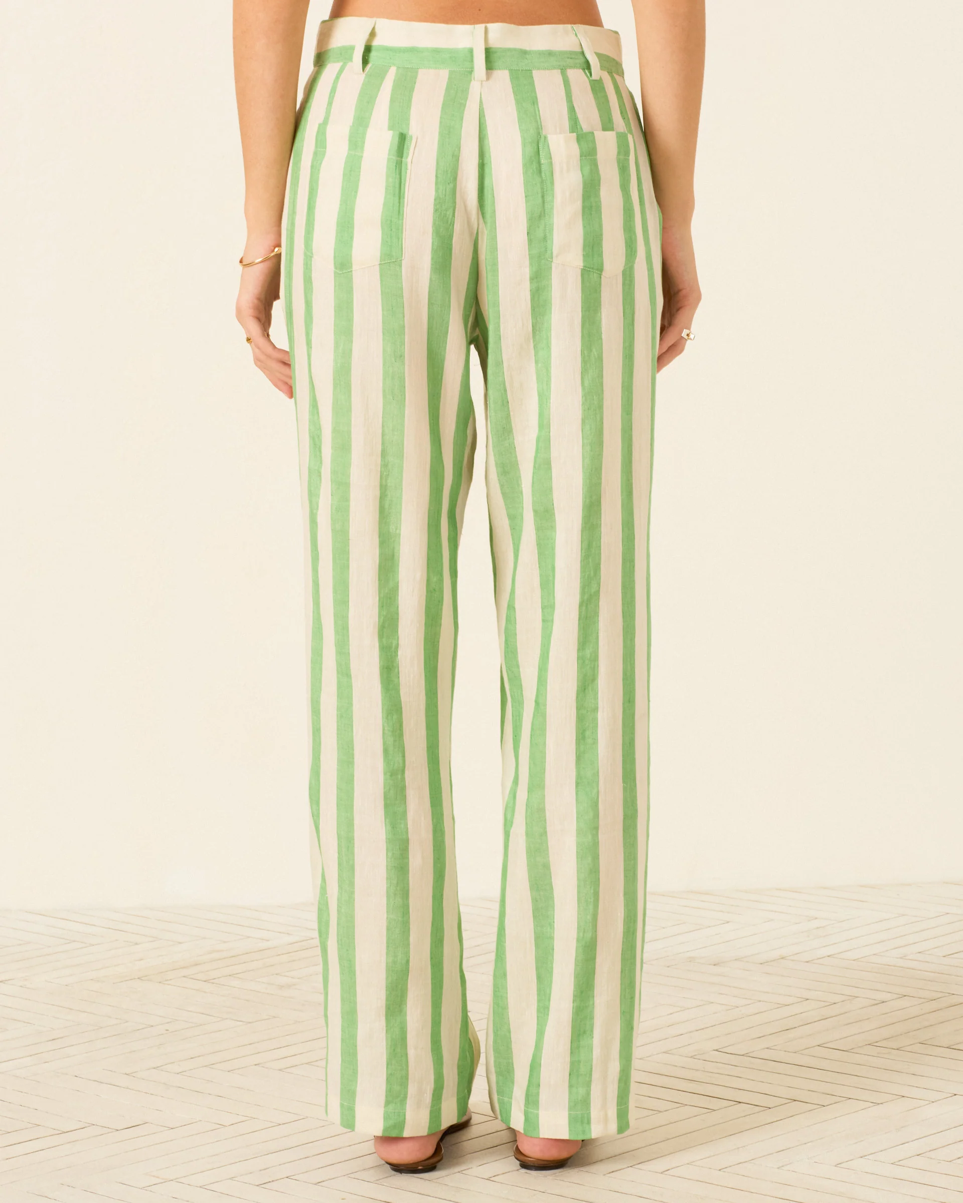 Colette Celery Stripe Pant - Image 3