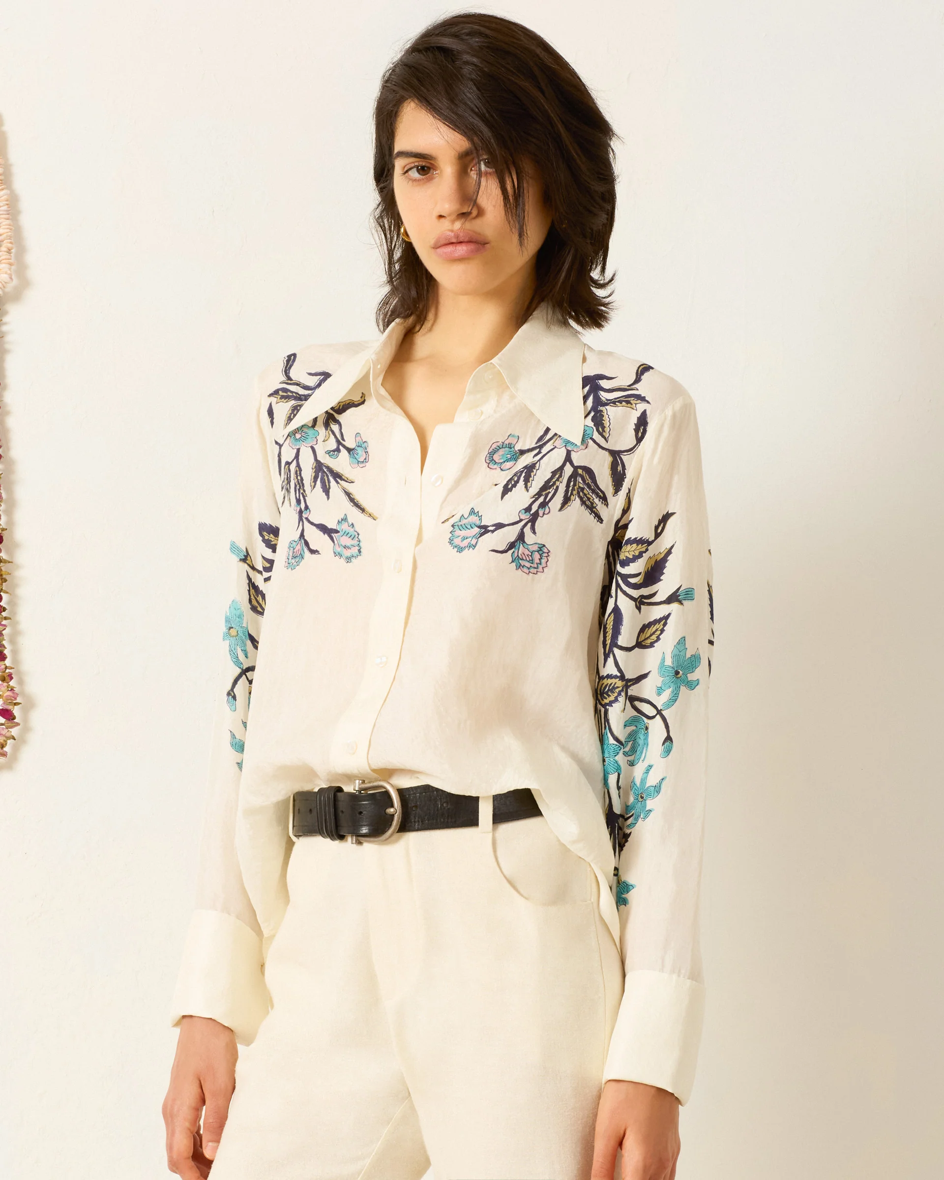 Dana Misted Lily Silk Shirt