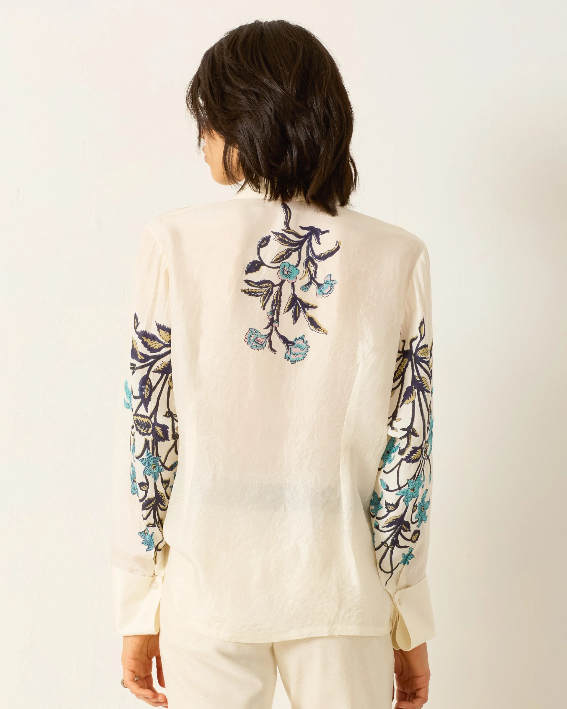 Dana Misted Lily Silk Shirt - Image 2