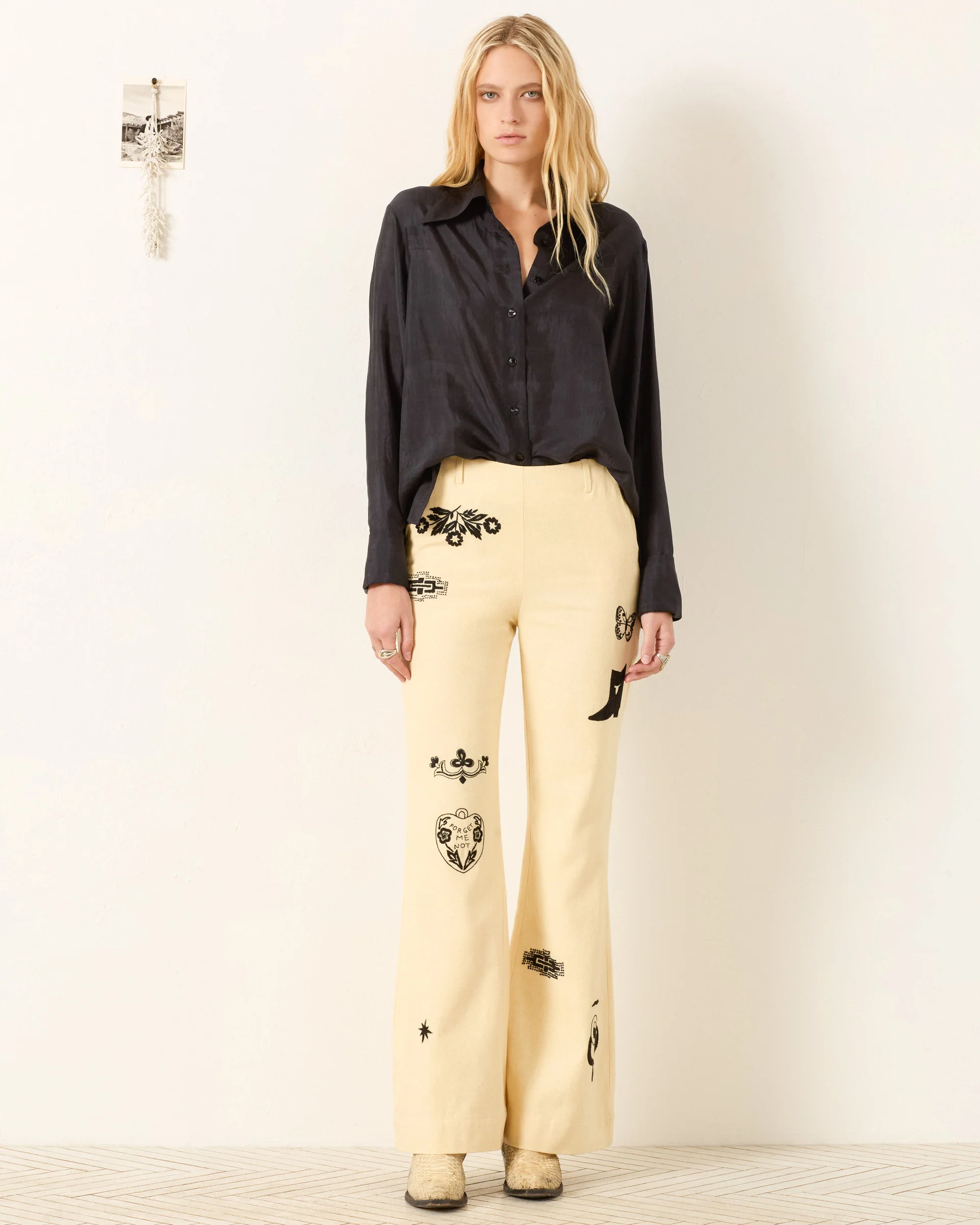 Dana Onyx Silk Shirt - Image 2