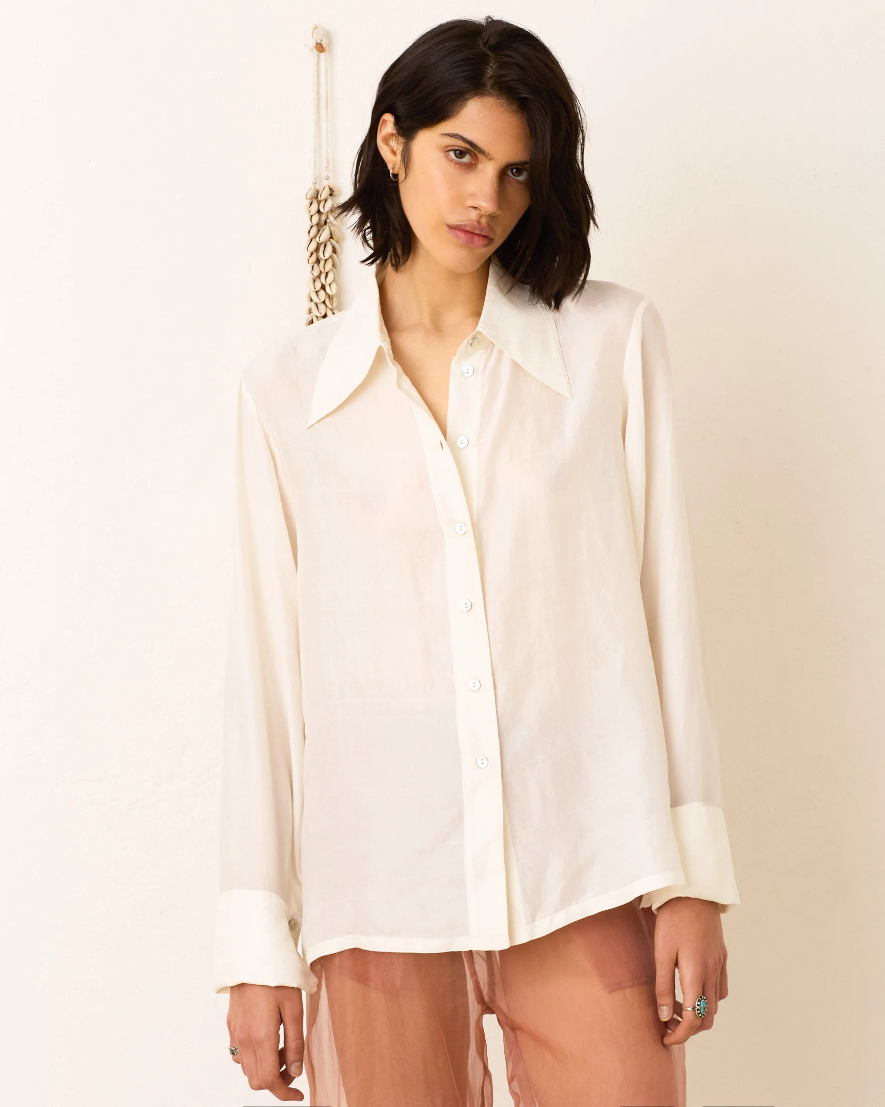 Dana Pearl Silk Shirt