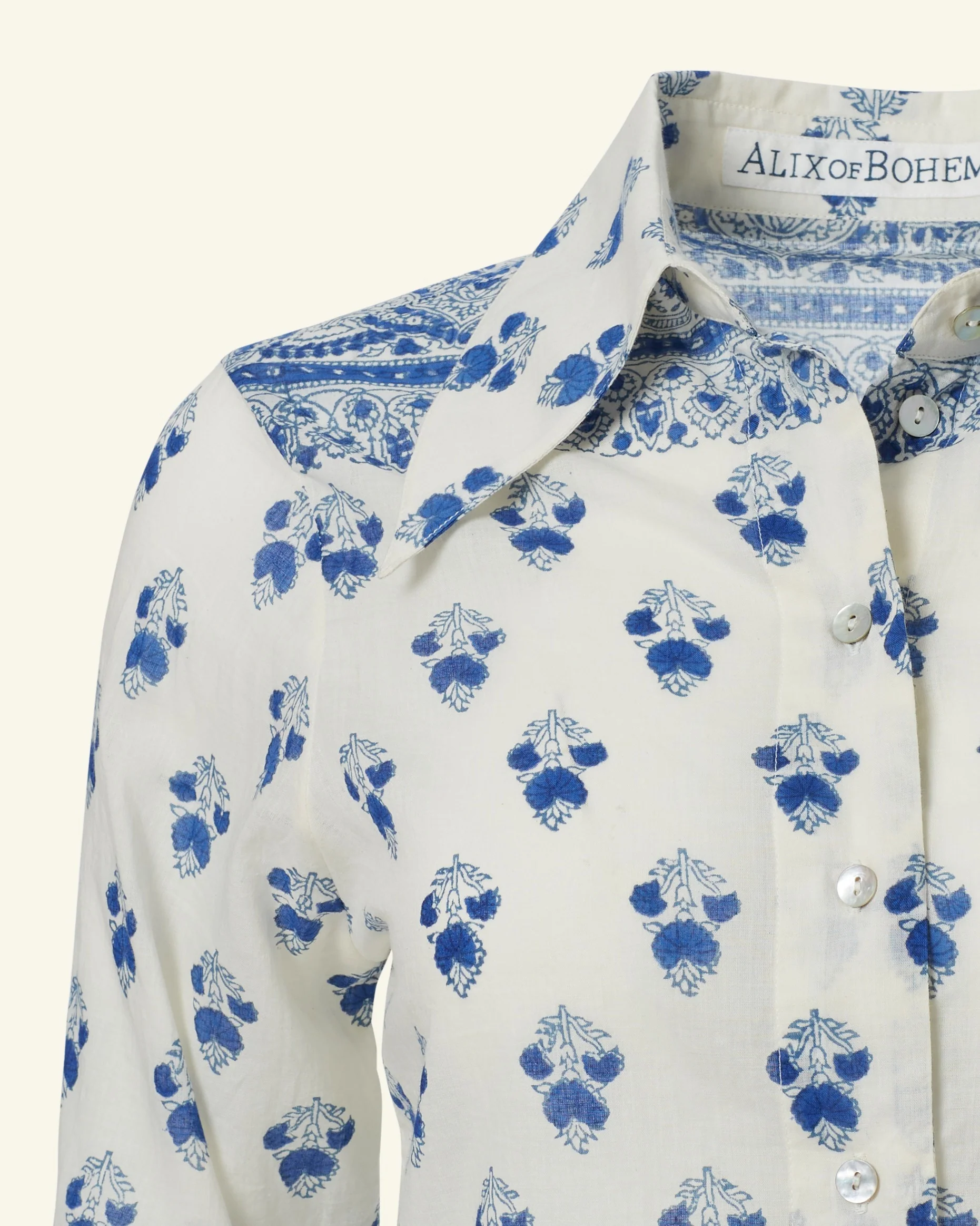 Dolly Indigo Bhutti Shirt - Image 3