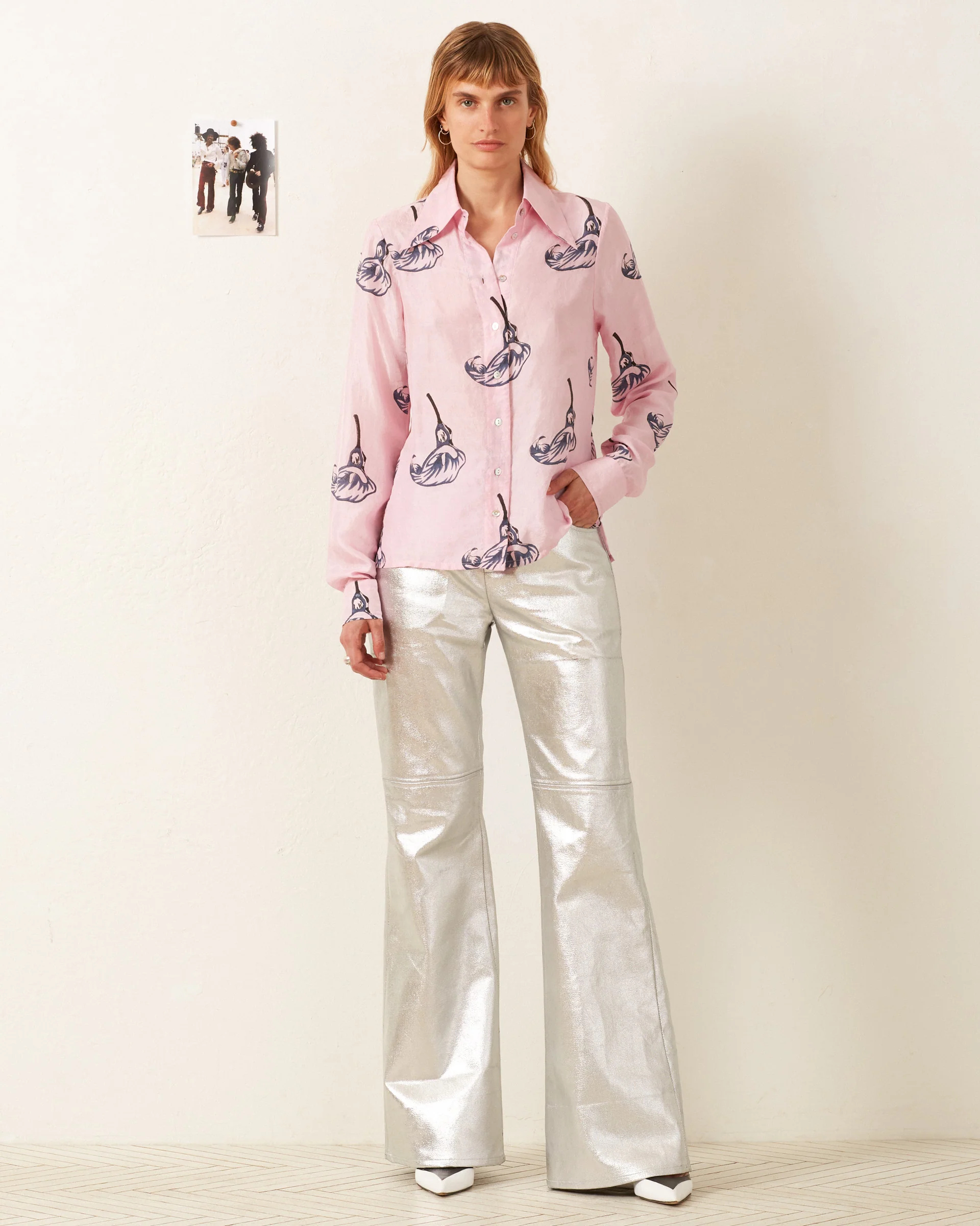 Dolly Pink Calla Lily Shirt - Image 5