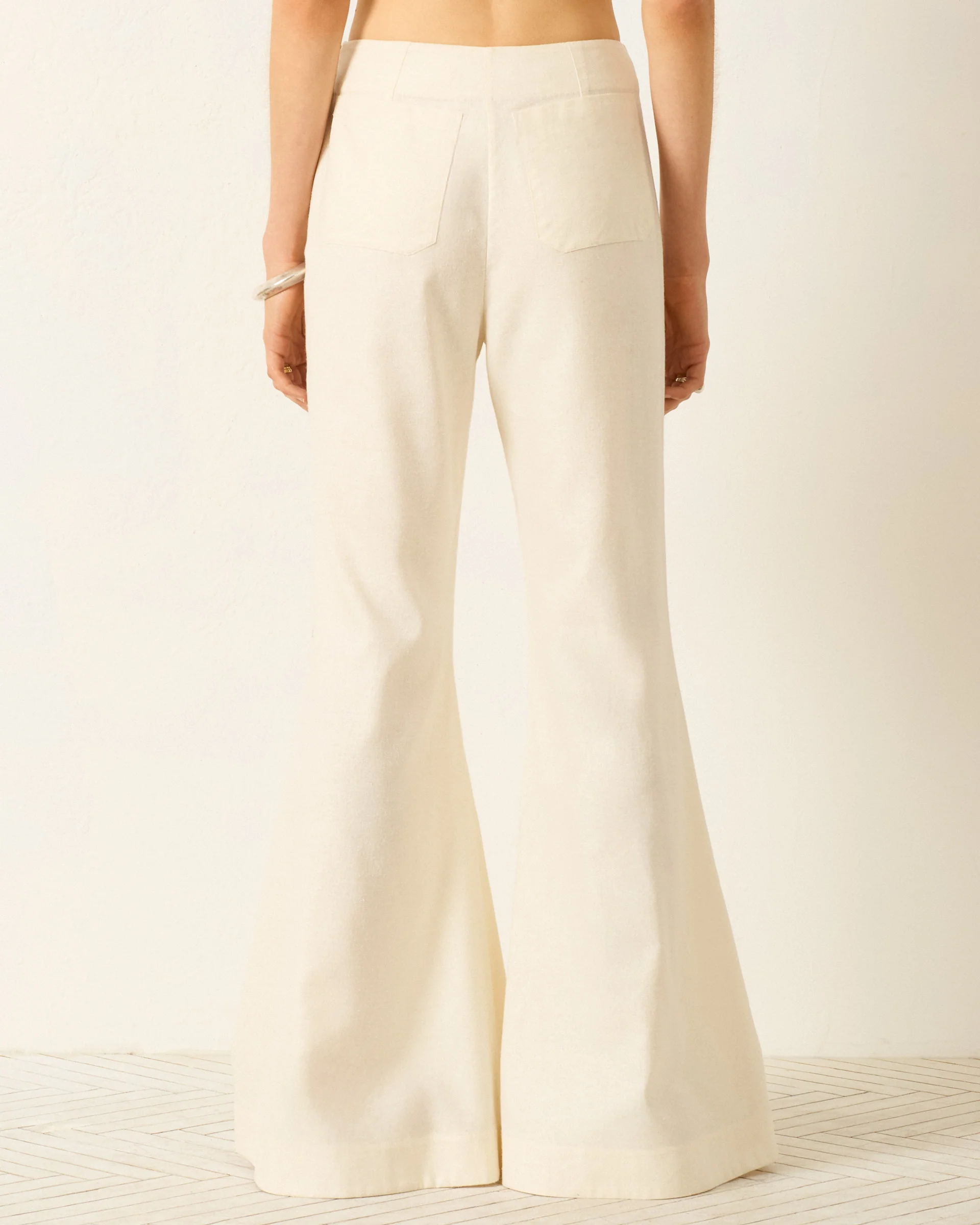 Farah Alabaster Silk Pant - Image 2