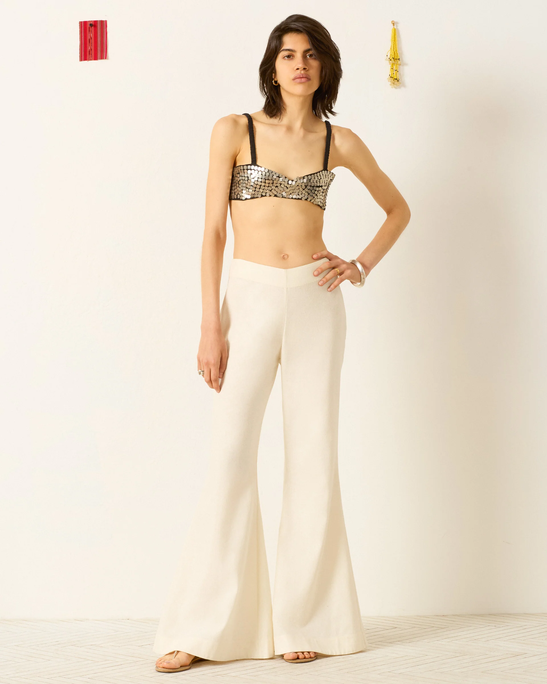 Farah Alabaster Silk Pant - Image 3