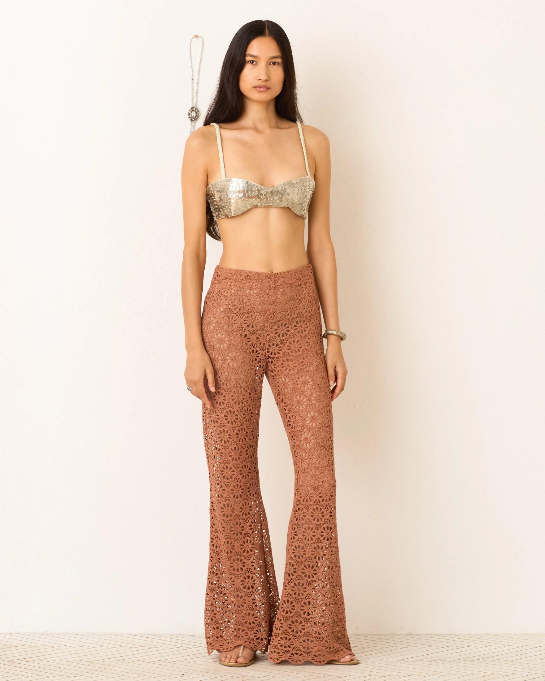 Farah Mocha Daisy Pant - Image 2