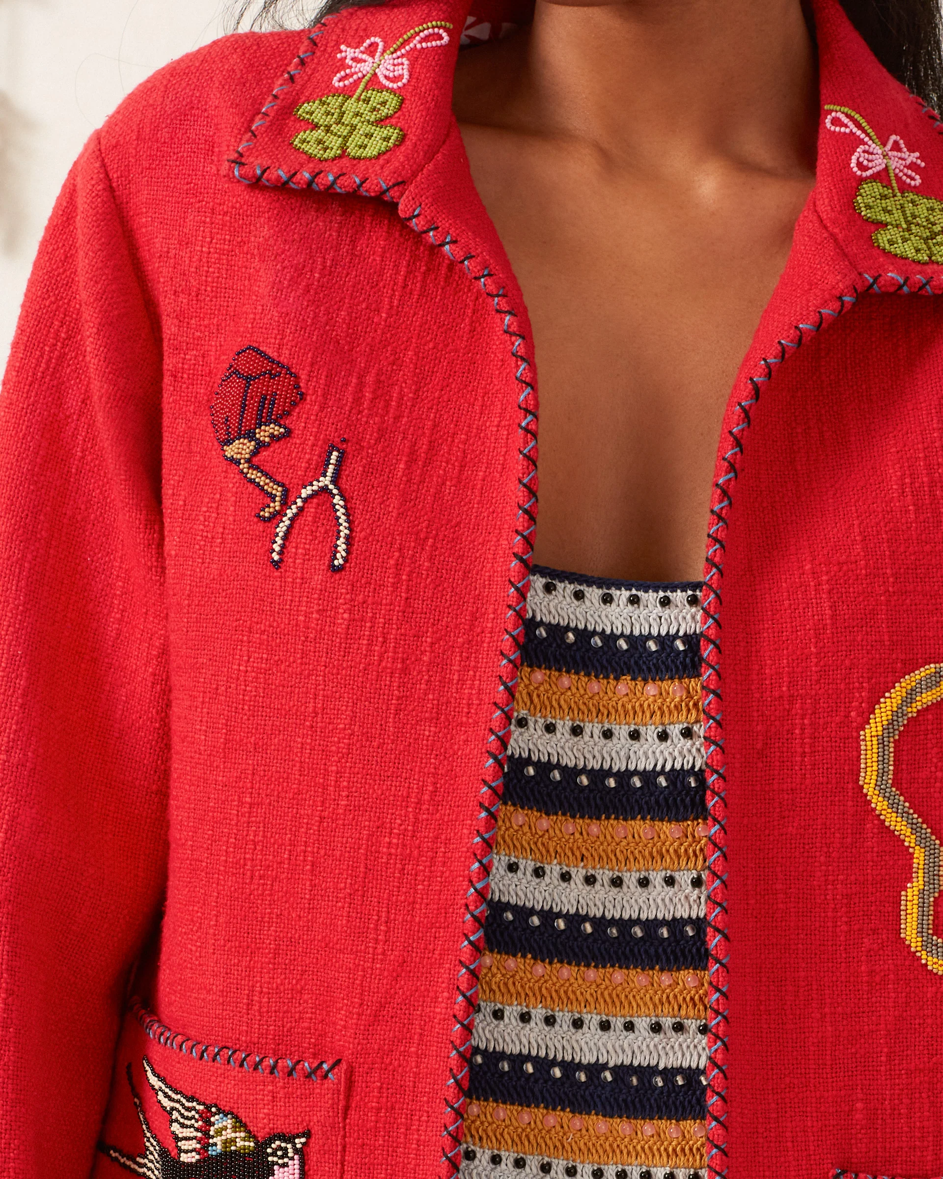 Francis Crimson Tattoo Jacket - Image 9