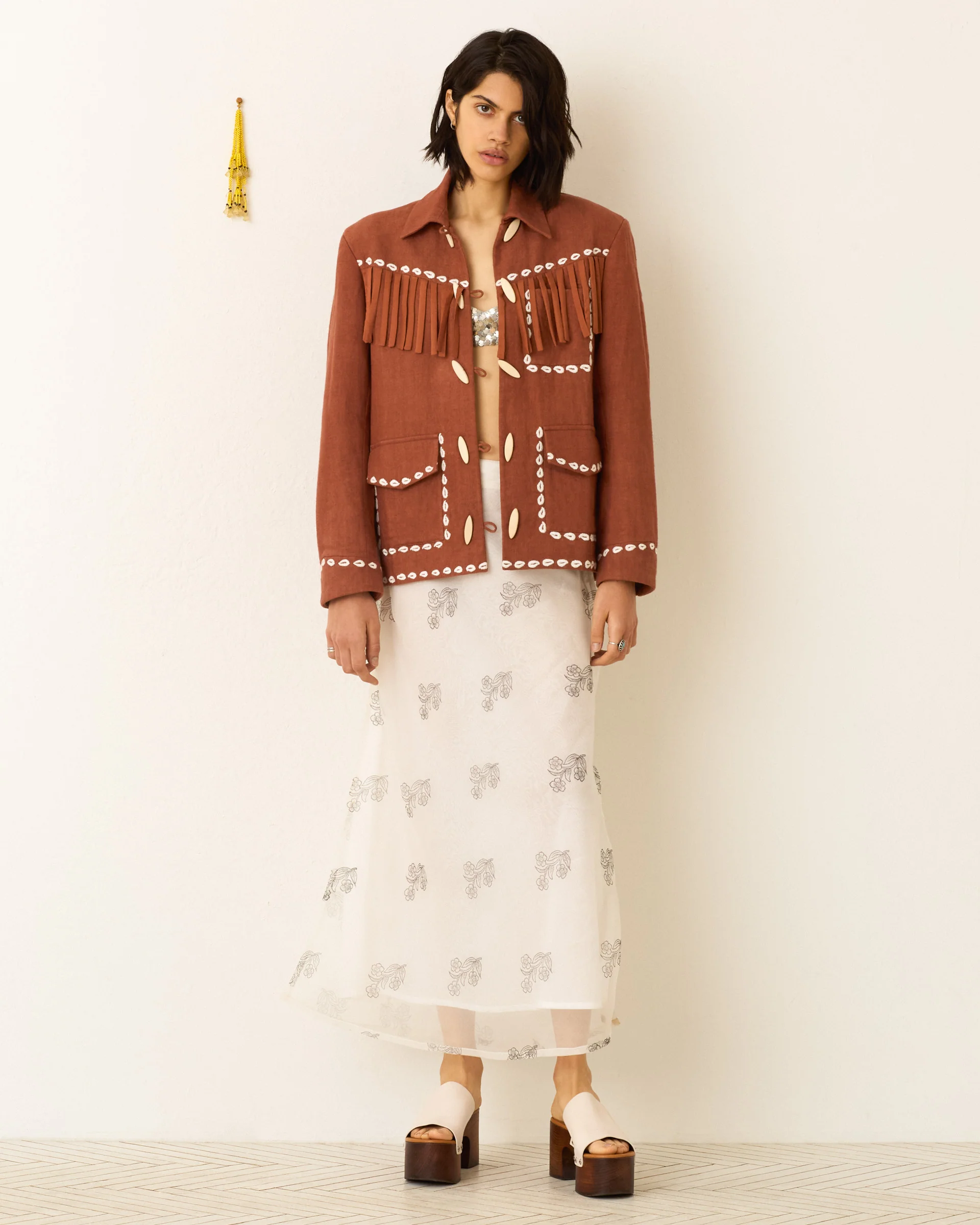 Jude Redwood Cowrie Jacket - Image 2
