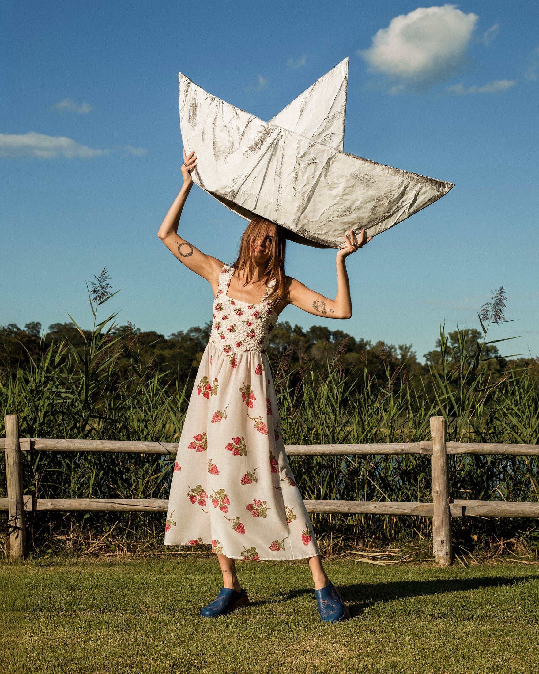 Kay Strawberry Dot Dress - Image 2