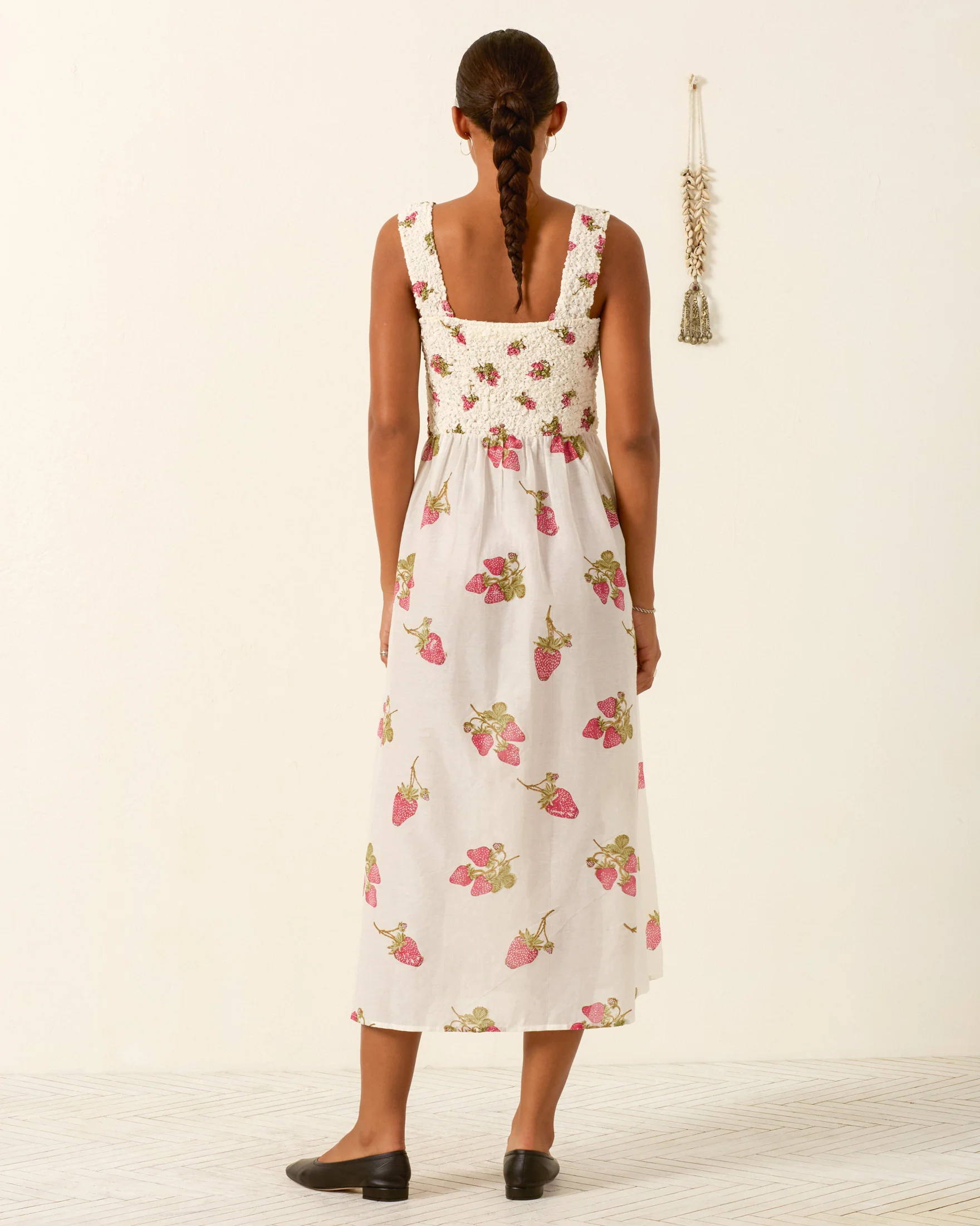 Kay Strawberry Dot Dress - Image 3
