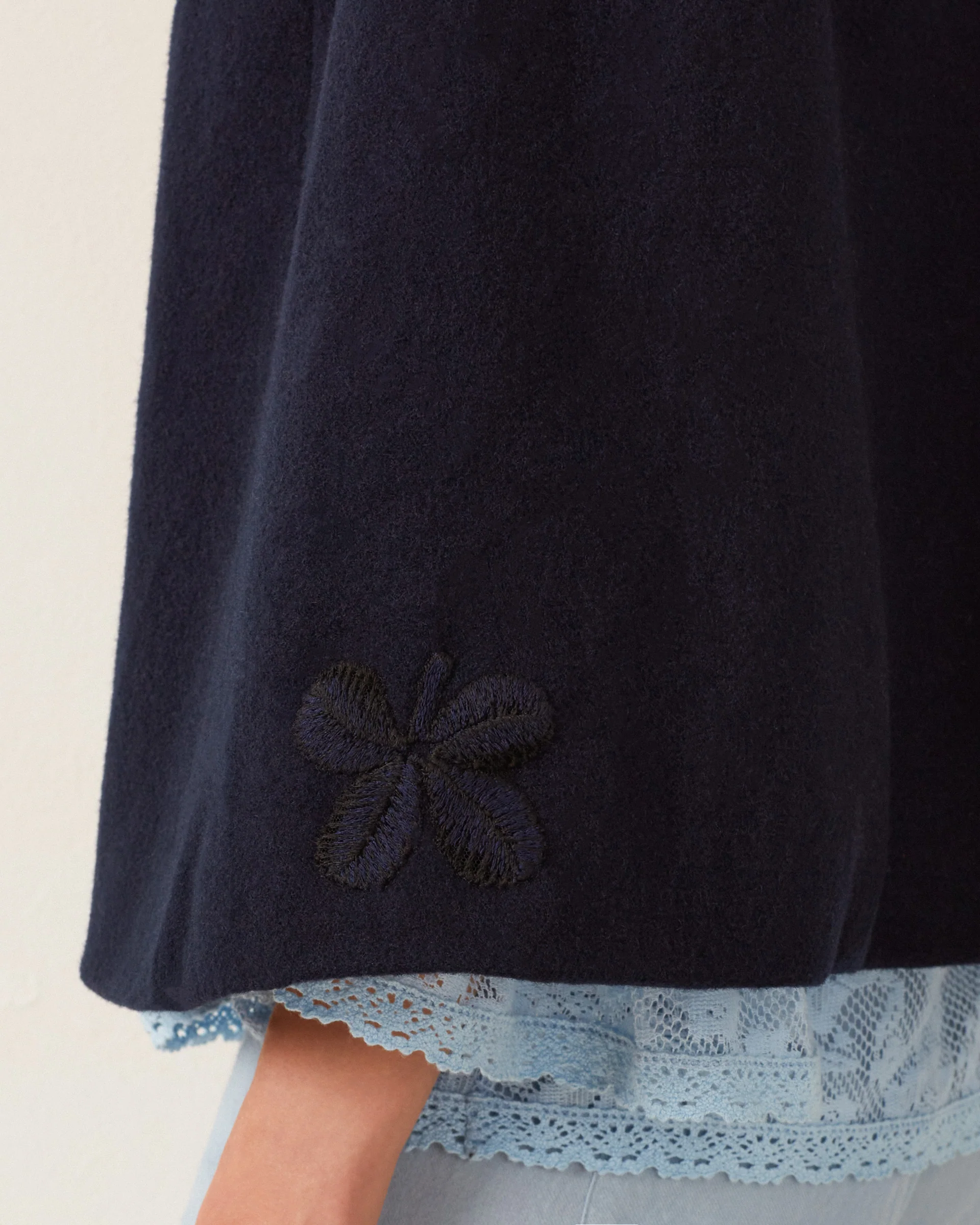 Kensington Midnight Wool Cape - Image 6