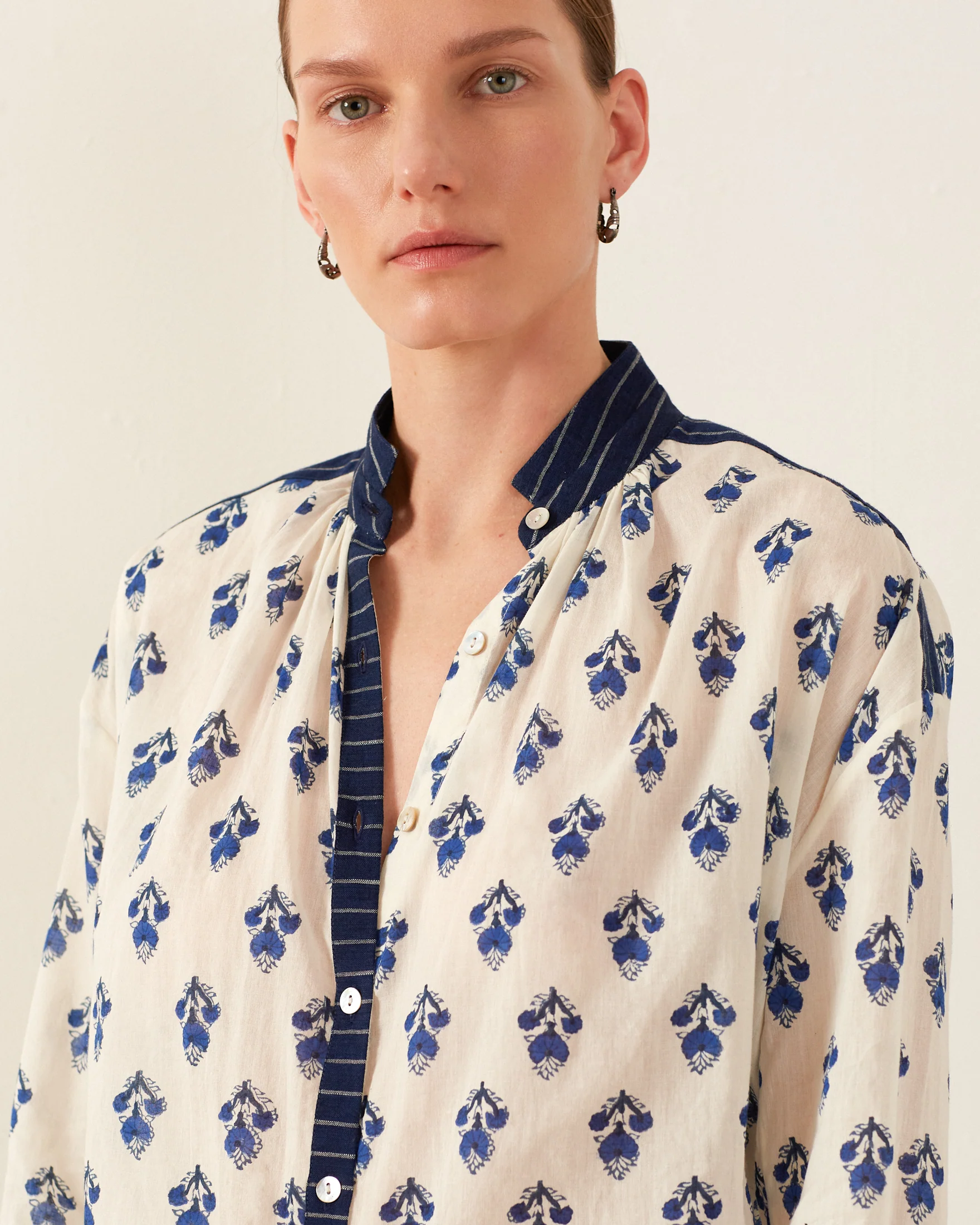 Kiki Indigo Bhutti Shirt - Image 4