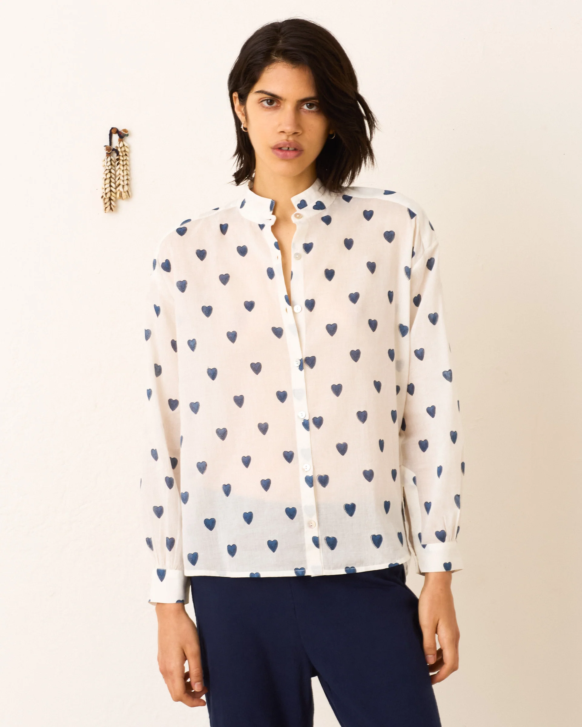 Kiki Indigo Heart Shirt