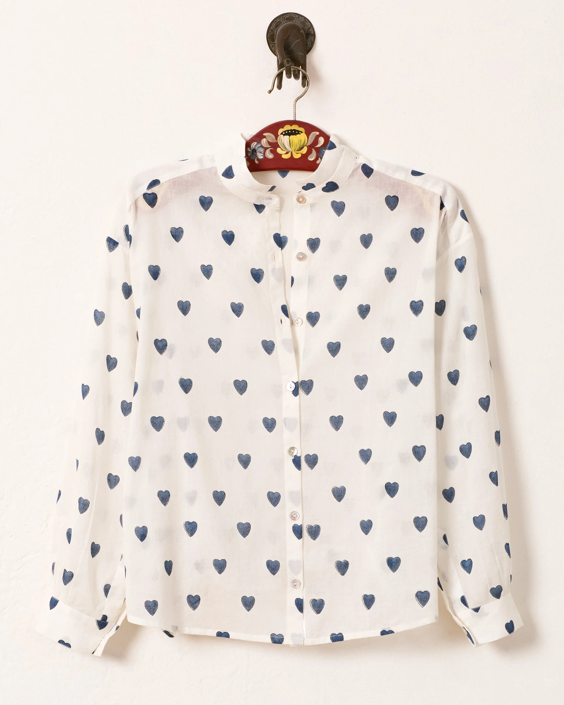 Kiki Indigo Heart Shirt - Image 6
