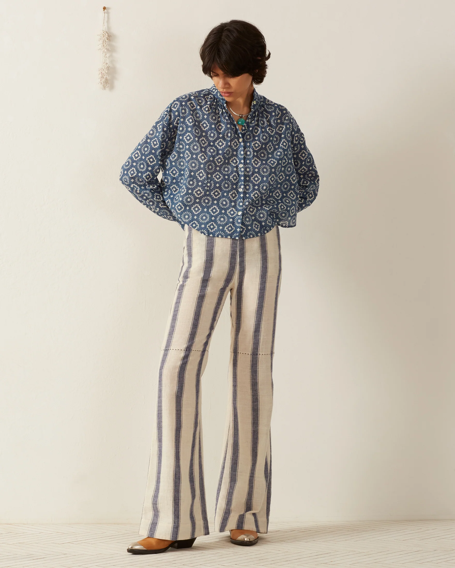 Kiki Indigo Mosaic Shirt - Image 8