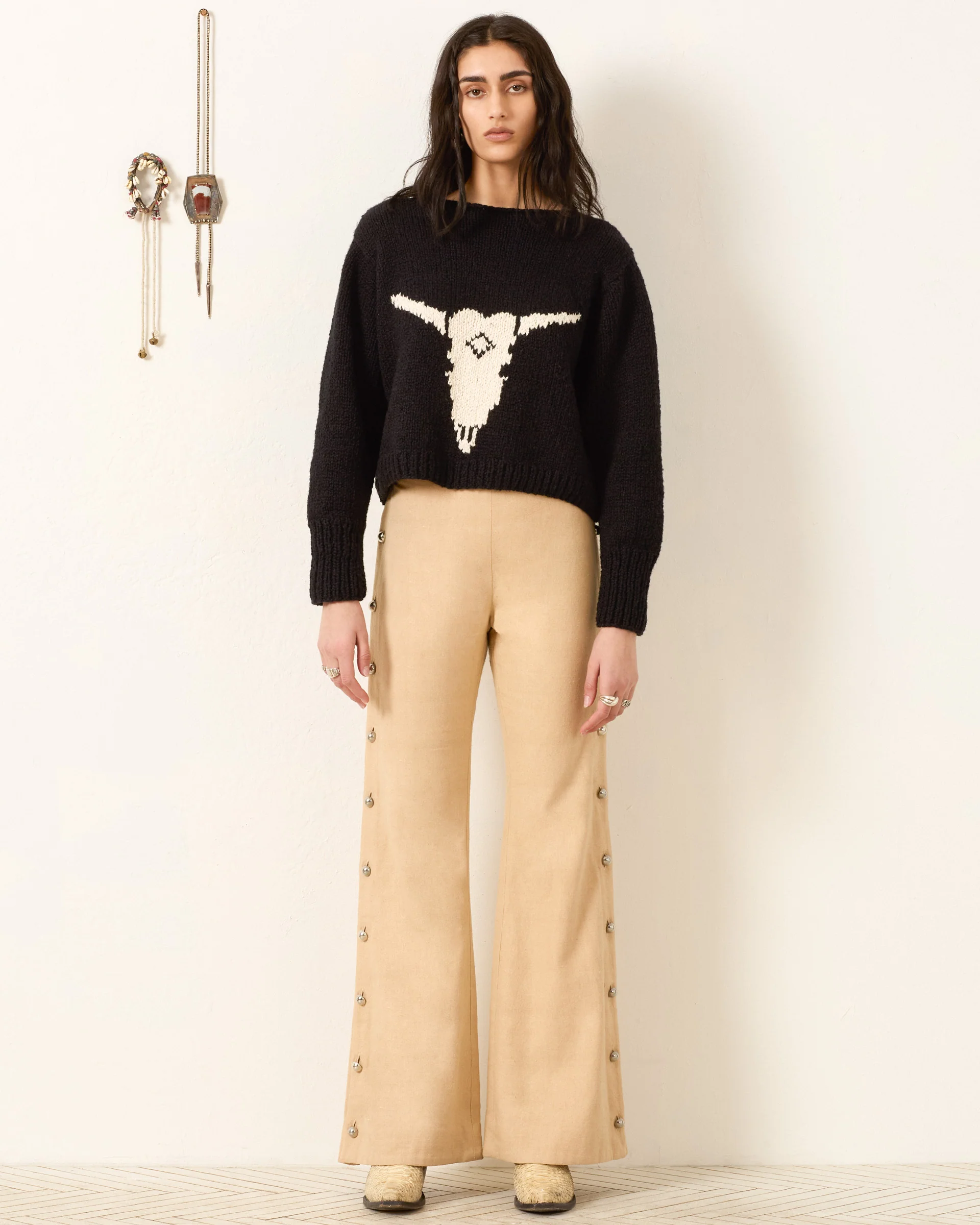 Leigh Cow Skull Sweater - Image 3