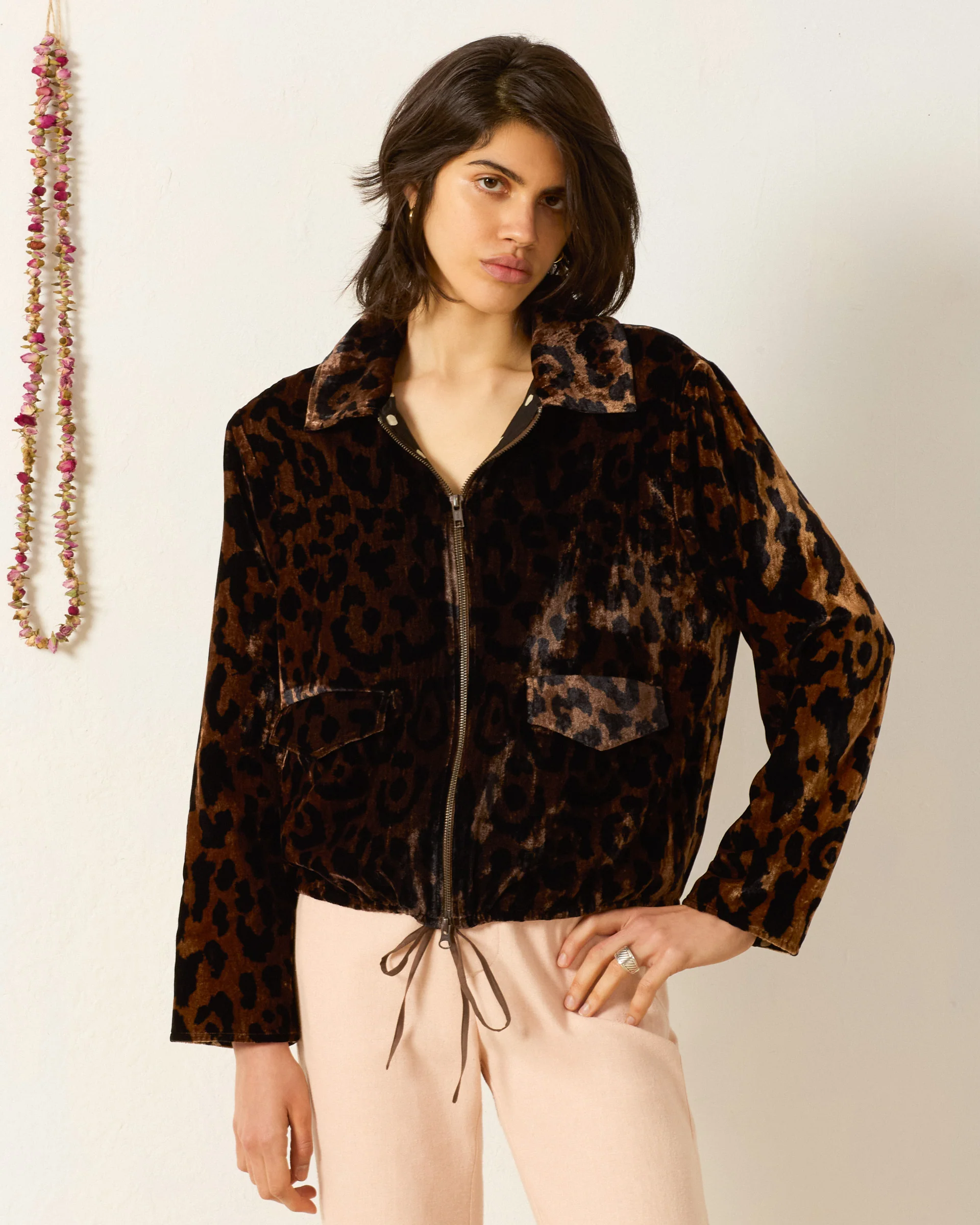 Lex Leopard Velvet Jacket - Image 2