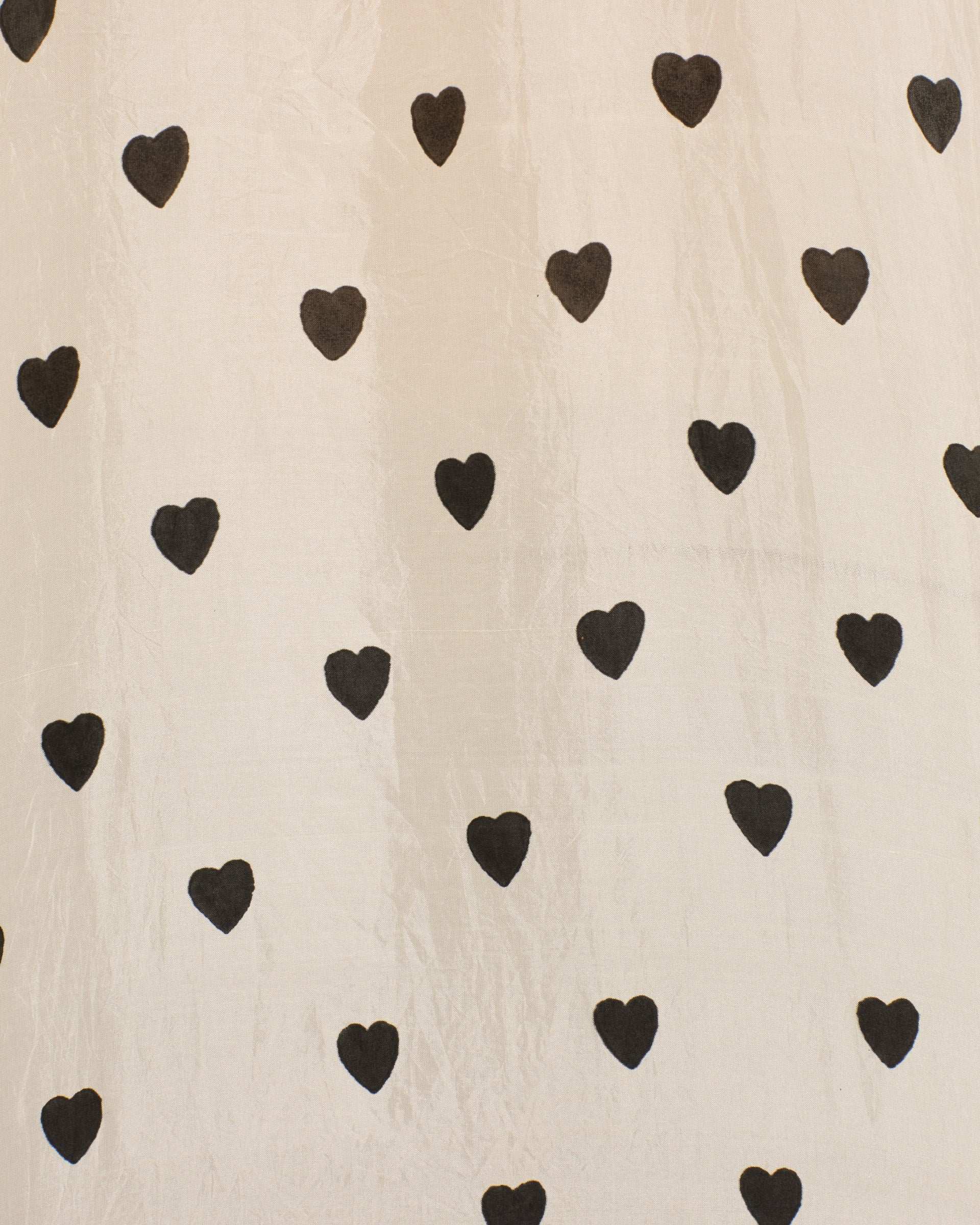 Mazie Onyx Heart Silk Shirt - Image 6