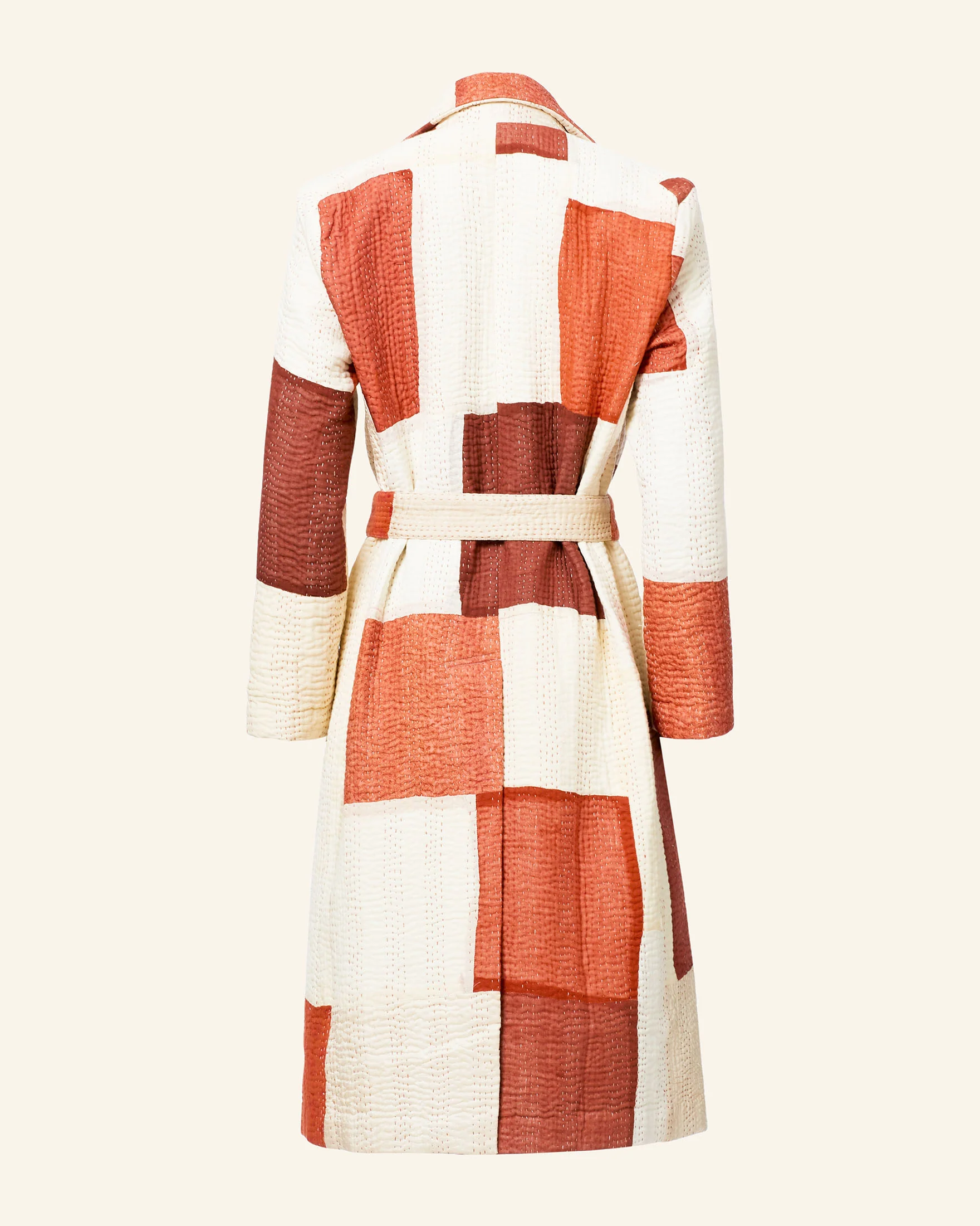 Officer Almond Kantha Coat - Image 6