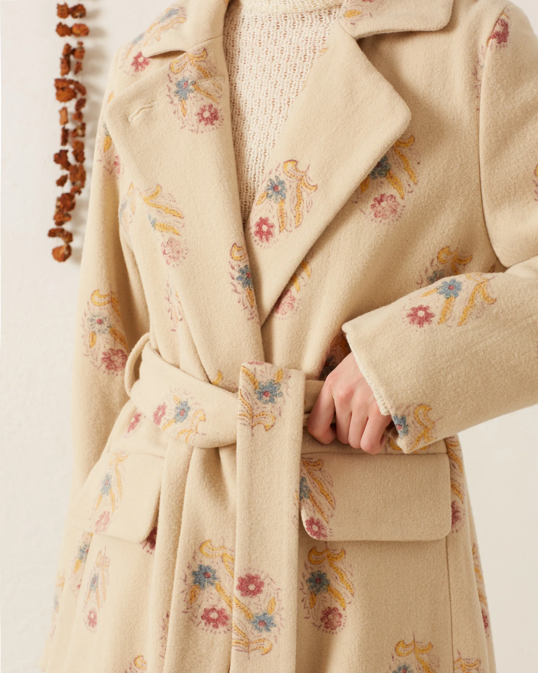 Officer Fireflower Wool Coat - Image 2
