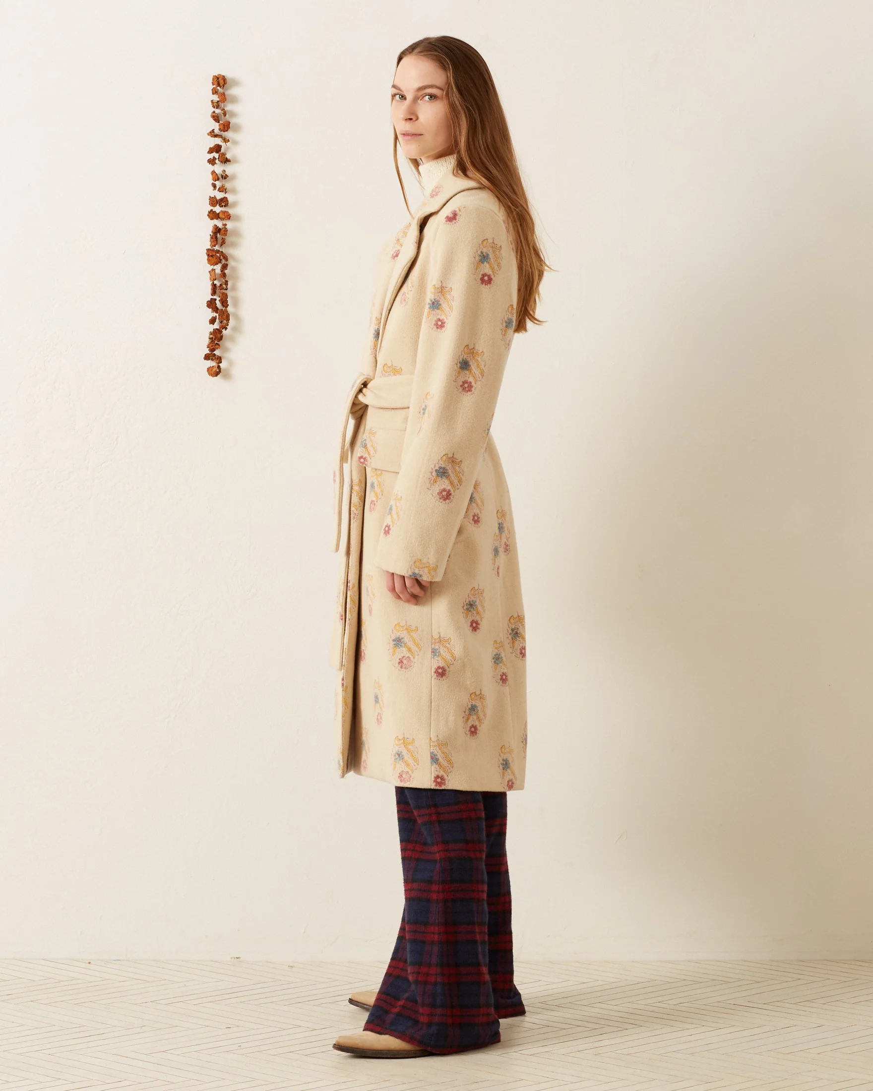 Officer Fireflower Wool Coat - Image 4