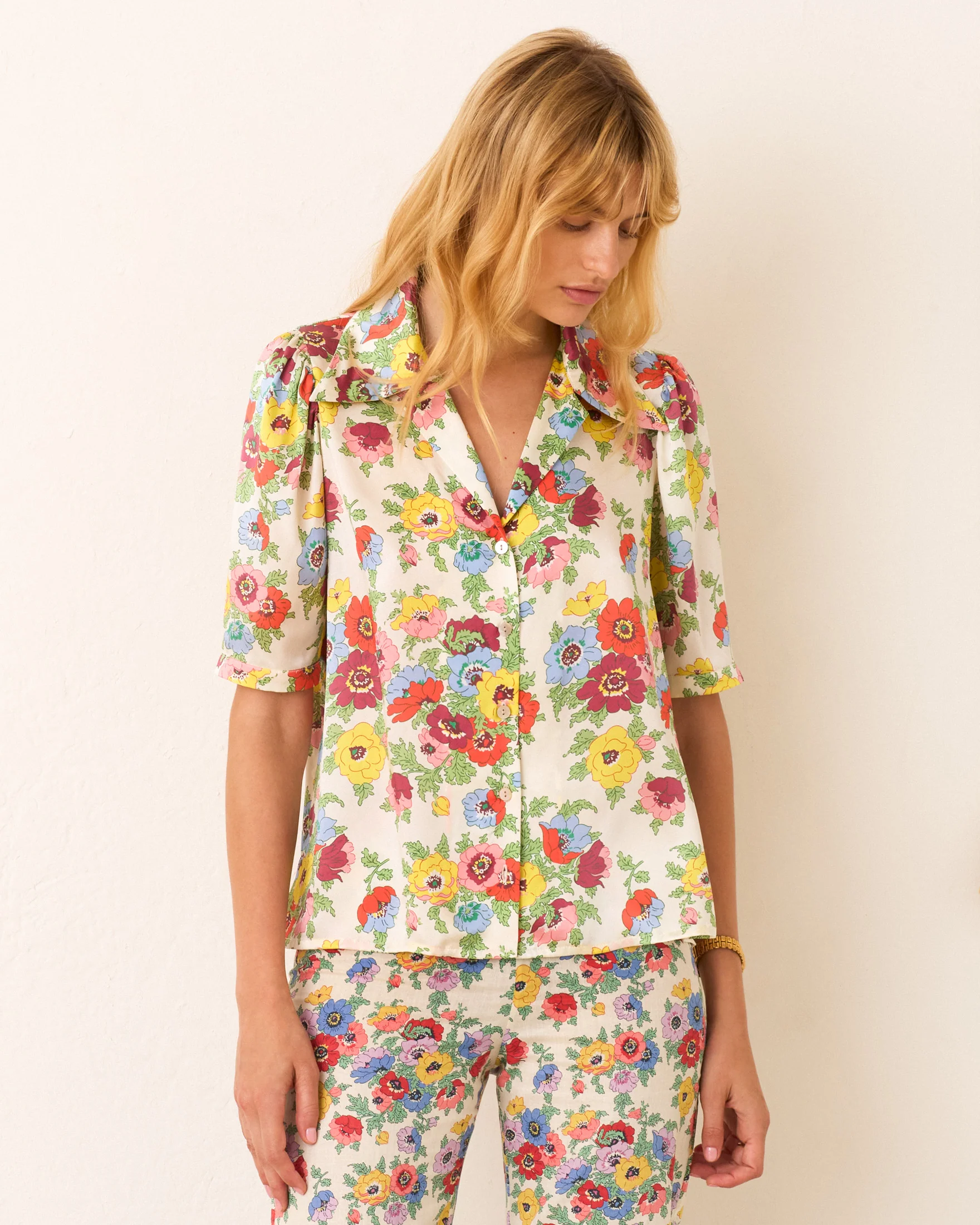 Ophelia Wildflower Silk Shirt
